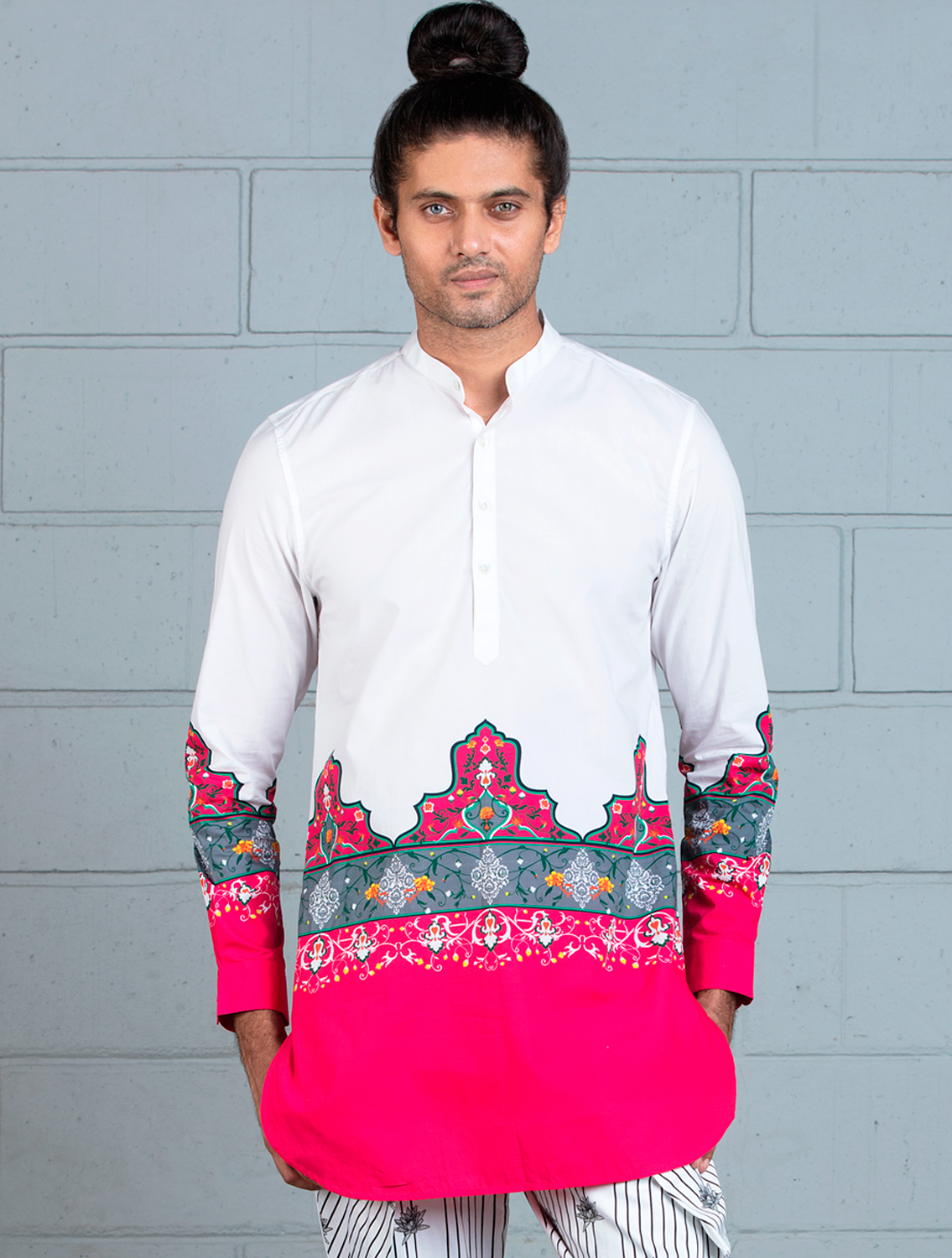 Mahal Shirt with Central Maharajah print