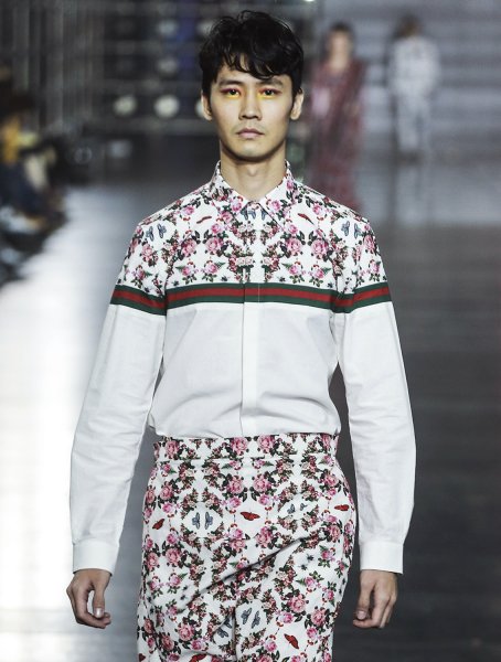 Image of Pramit Printed Cotton Shirt