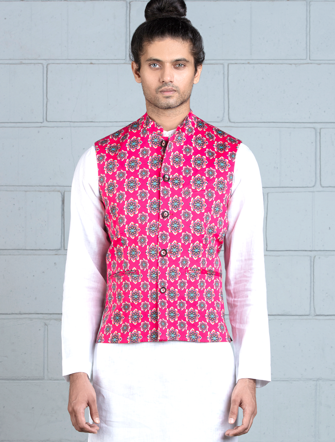 Trigo Florogeometric Printed Waistcoat