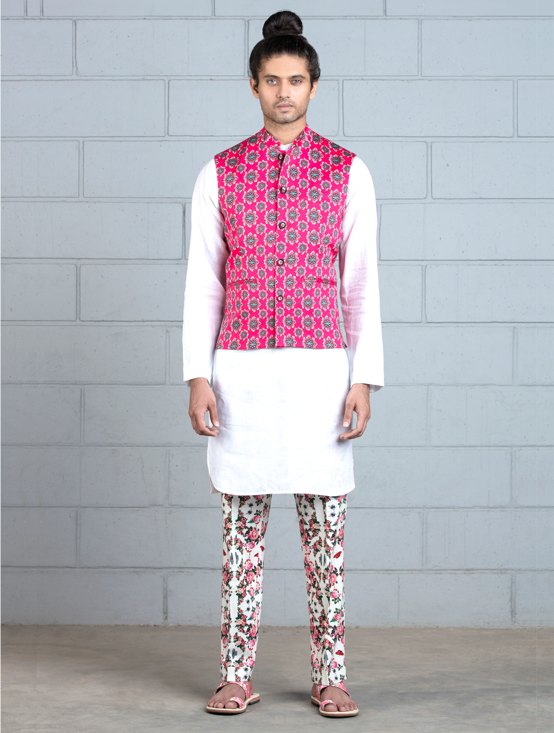 Trigo Florogeometric Printed Waistcoat