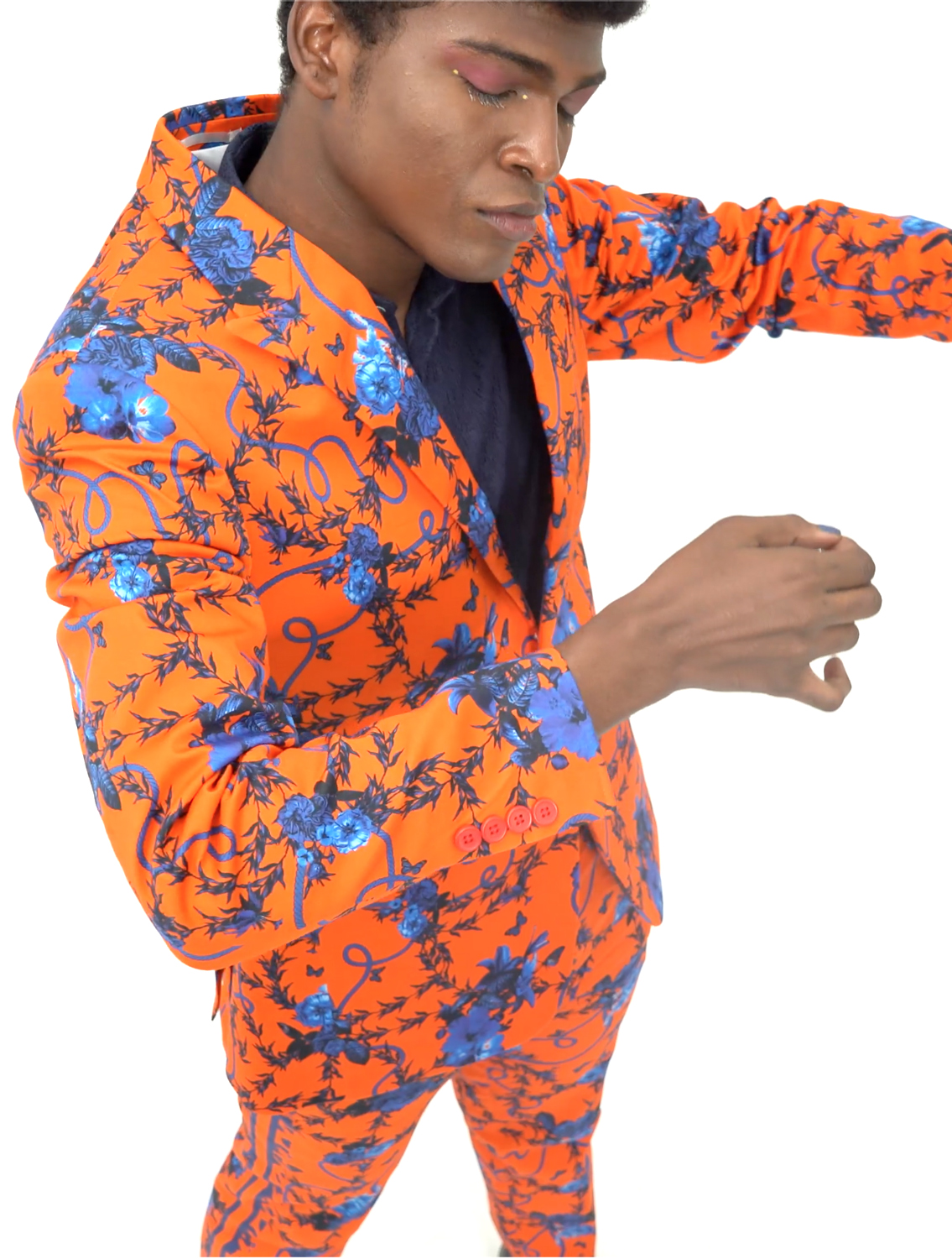 Jahan Orange Blazer