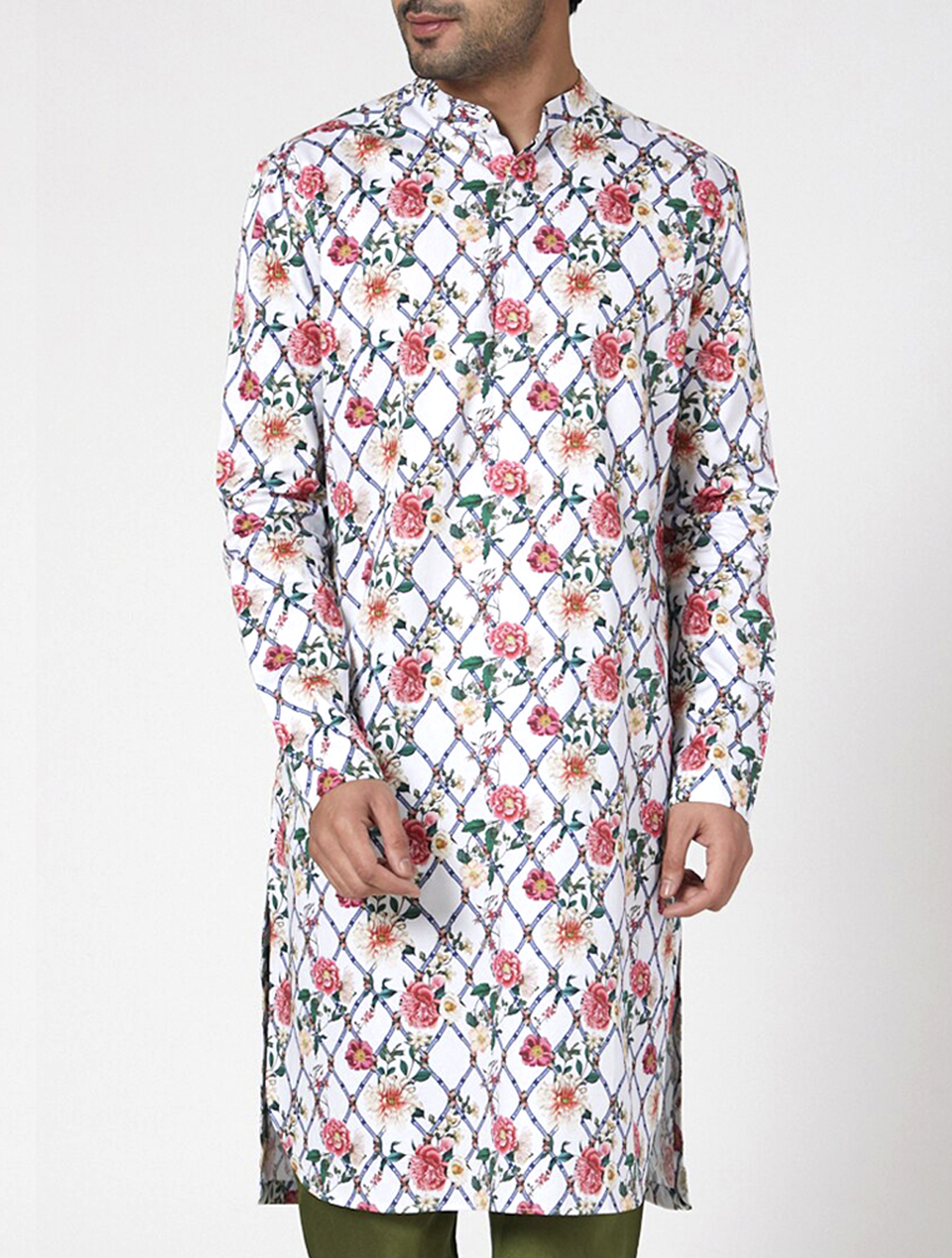 Deep Printed Luxe Cotton Kurta Set