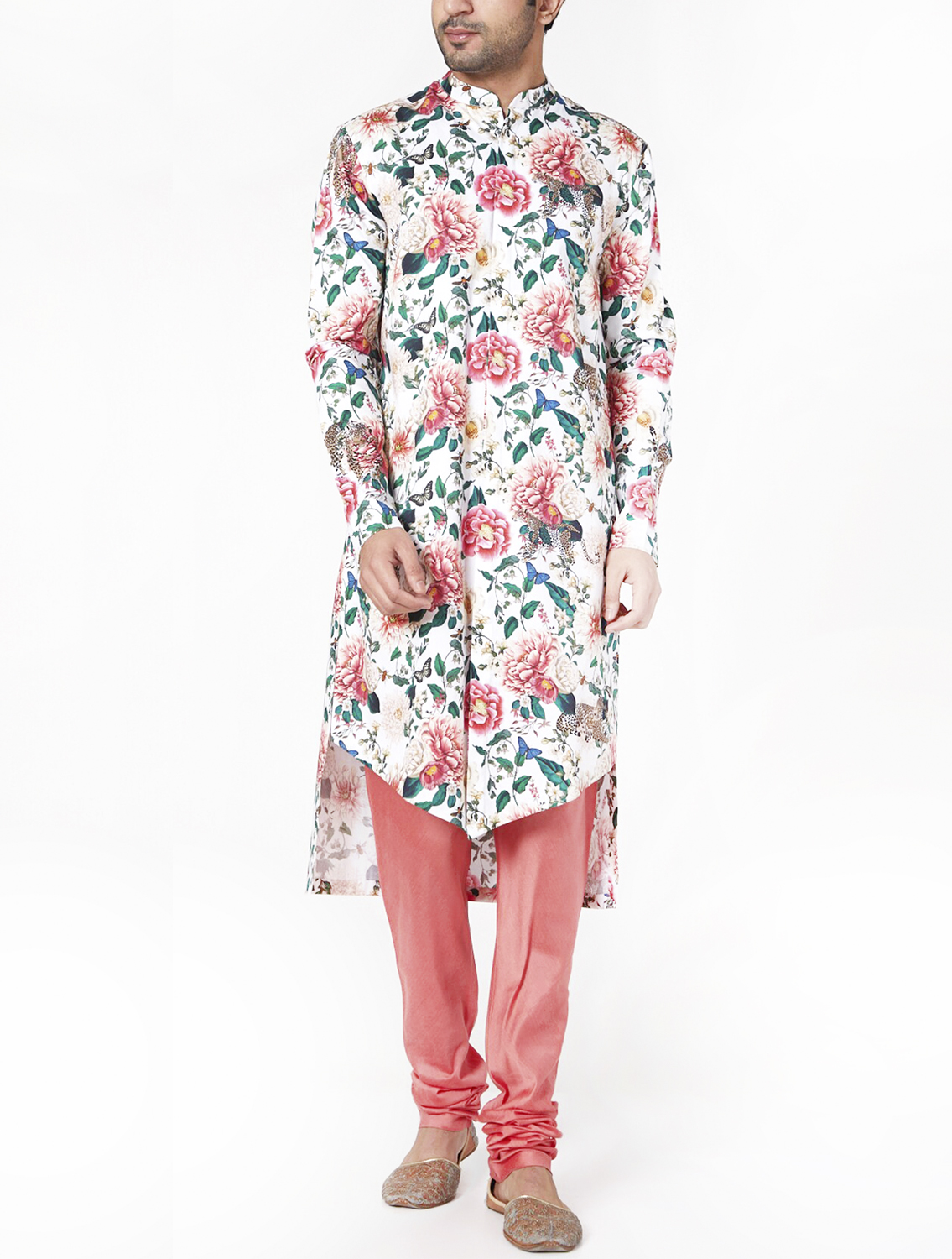 Gardenia Long Cotton Kurta Pyjama Set