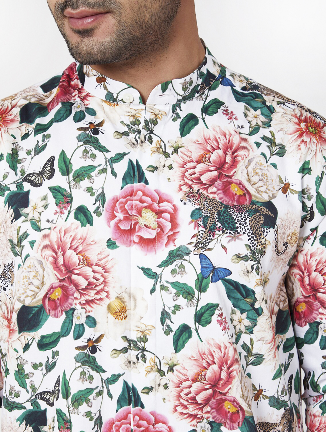 Gardenia Long Cotton Kurta Zoom