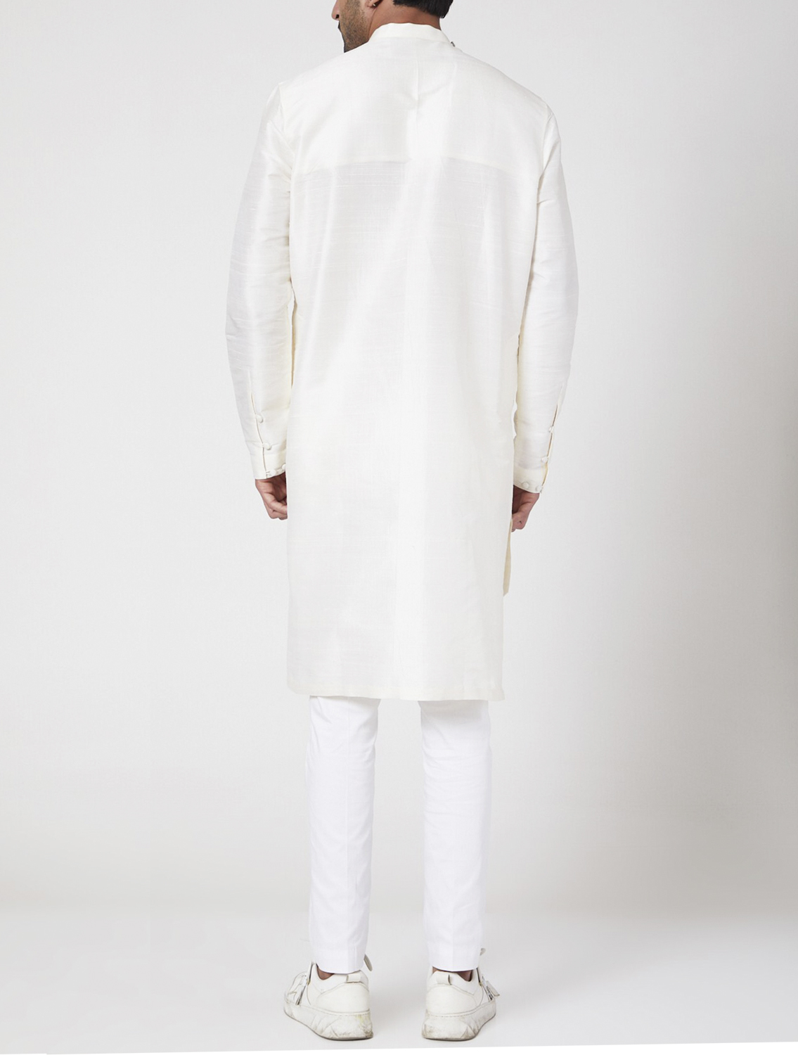 Aasman Off-White Silk Kurta