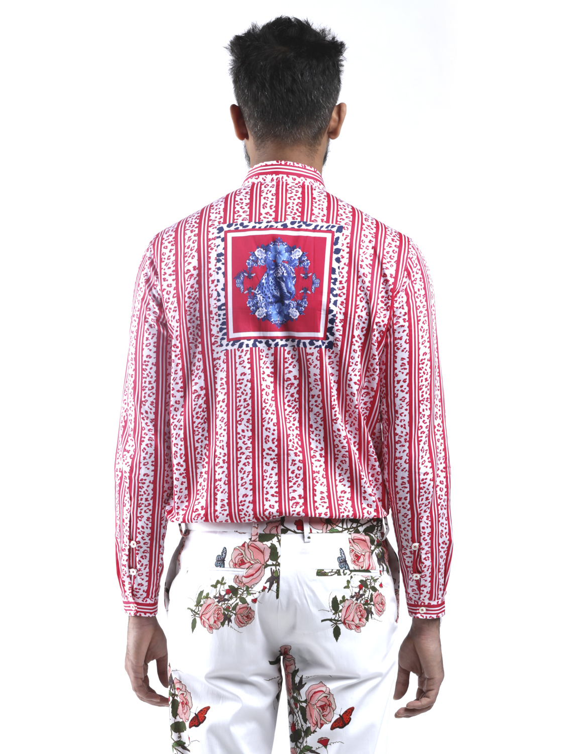 Garden Gulab Printed Shirt Back