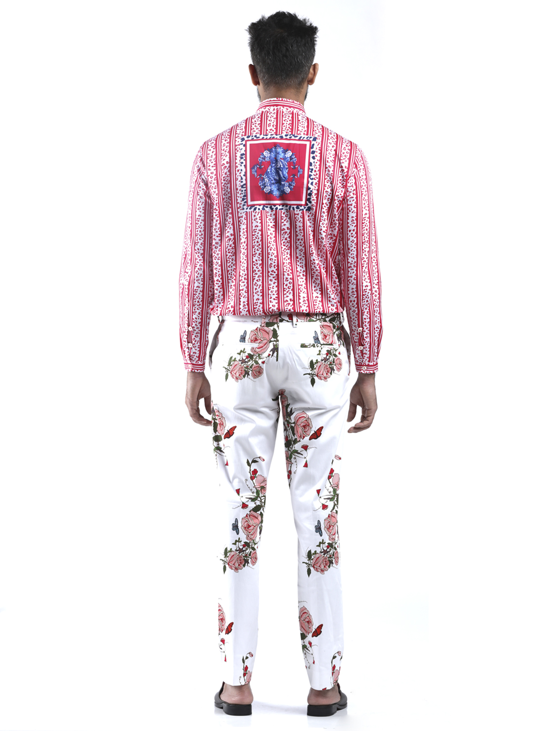 Garden Gulab Printed Shirt Full Back