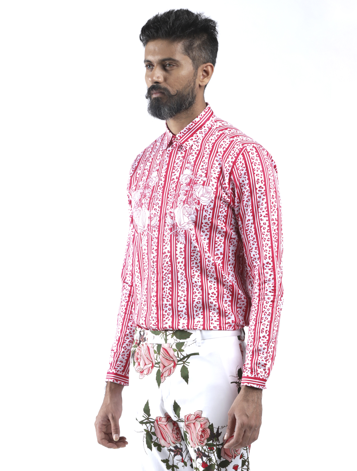 Garden Gulab Printed Shirt Side