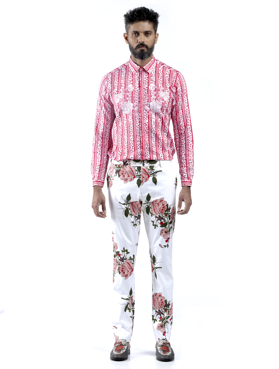 Garden Gulab Printed Shirt Front