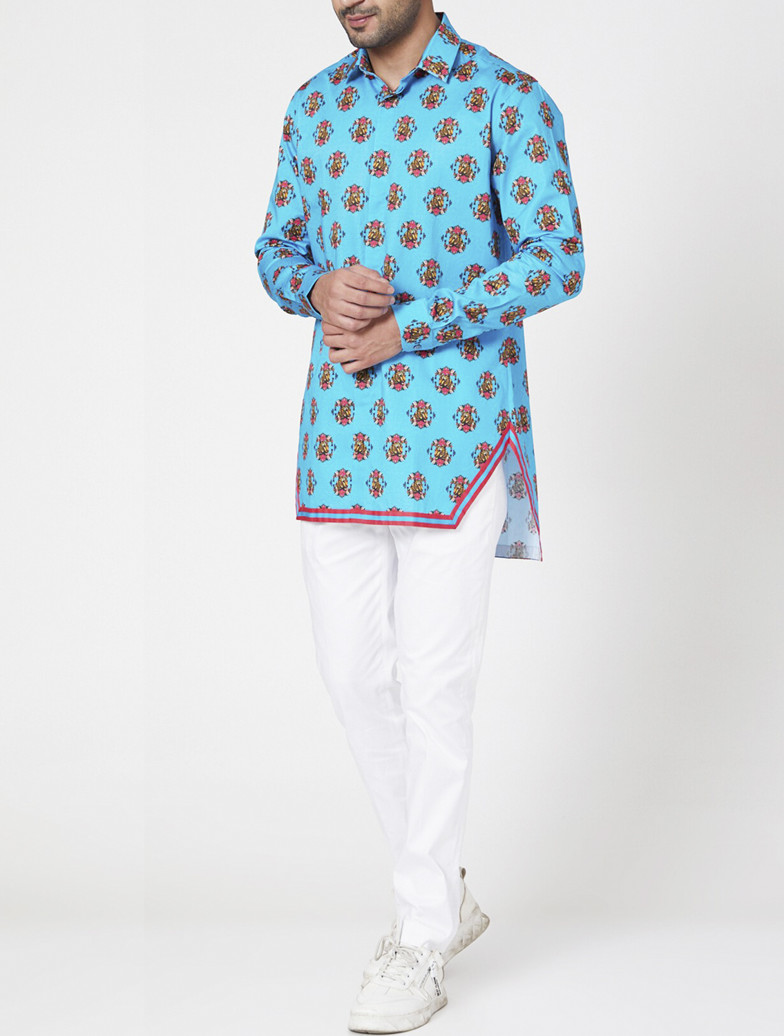 Turqleo Hem Striper Style Shirt