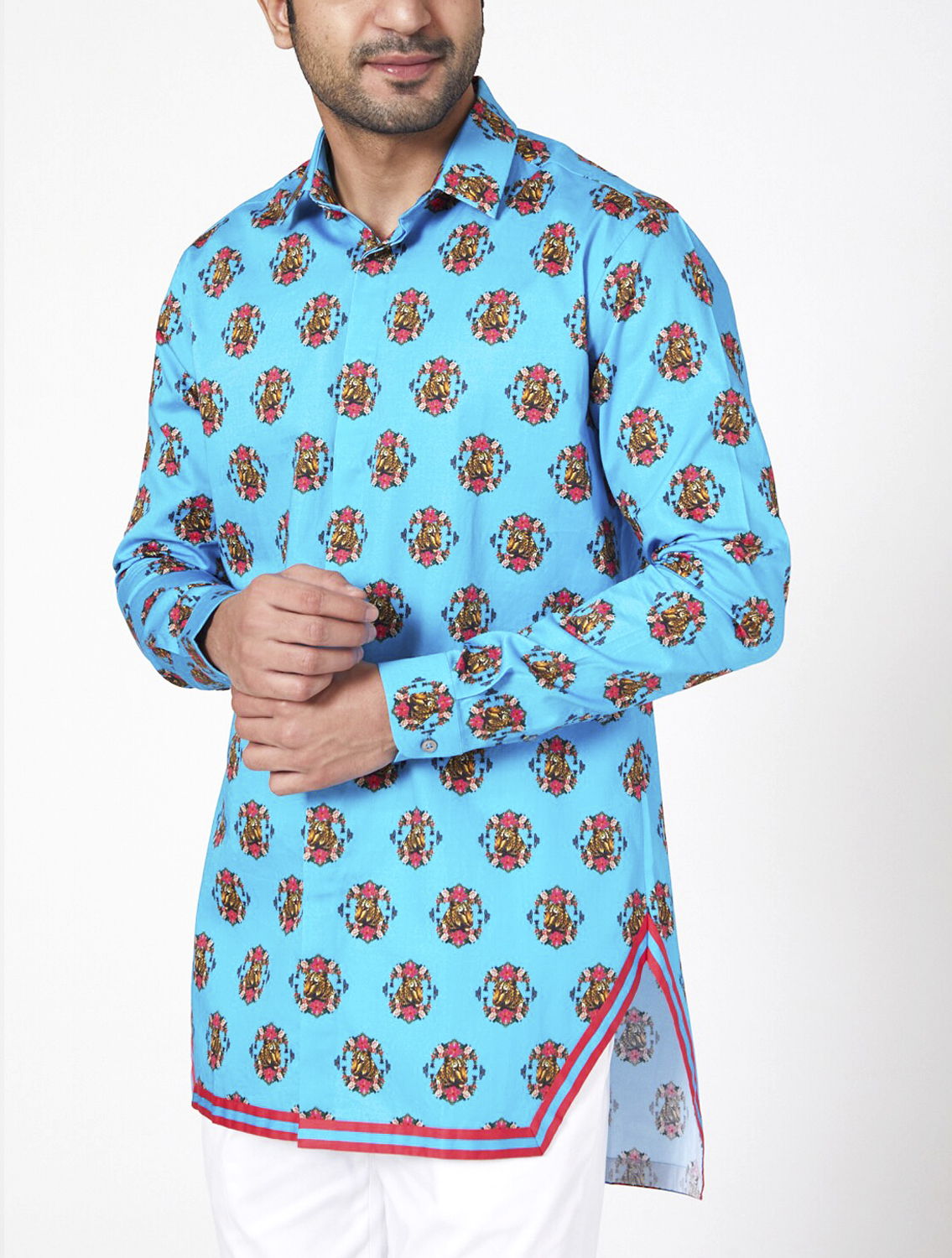 Turqleo Hem Striper Style Shirt