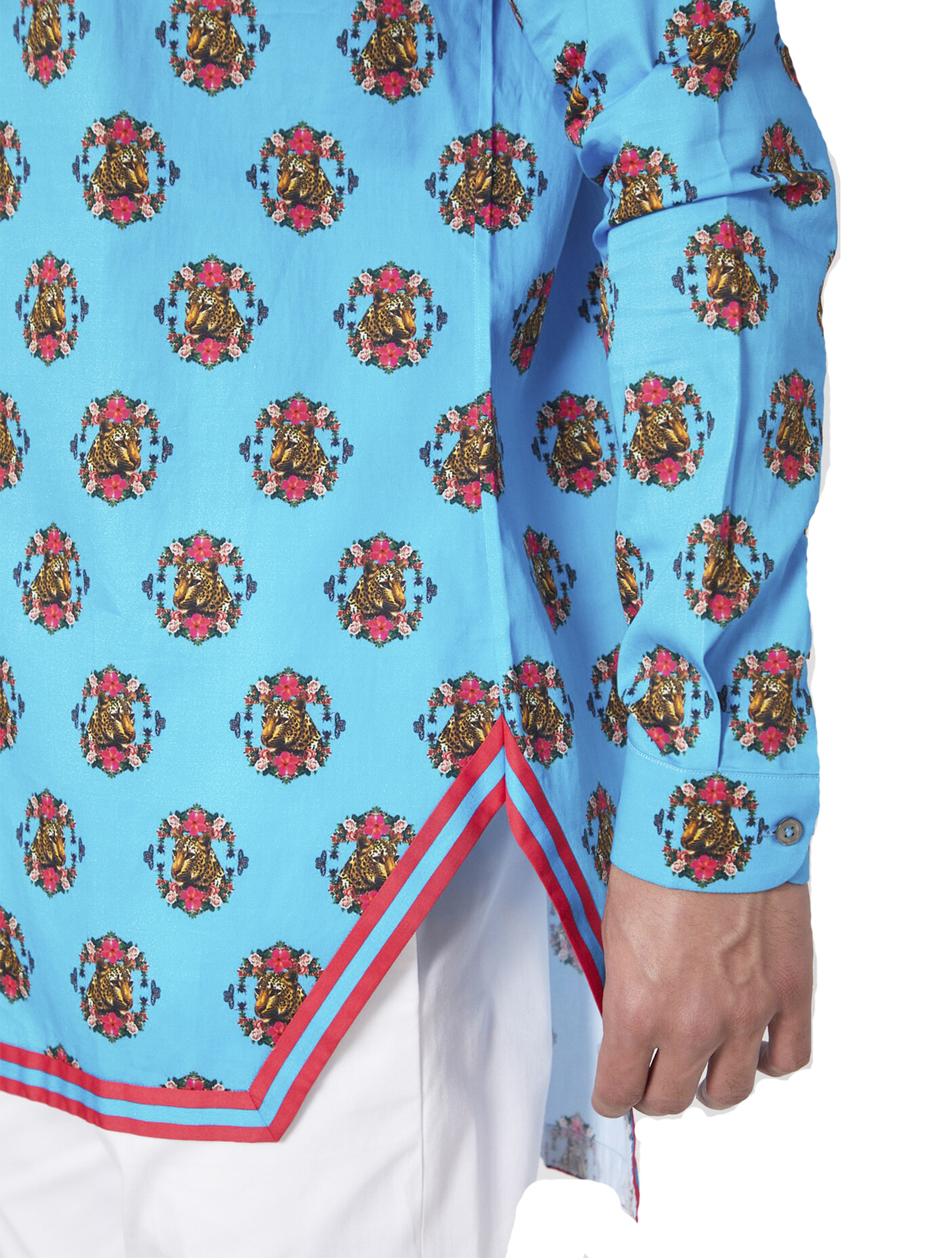 Turqleo Hem Striper Style Shirt