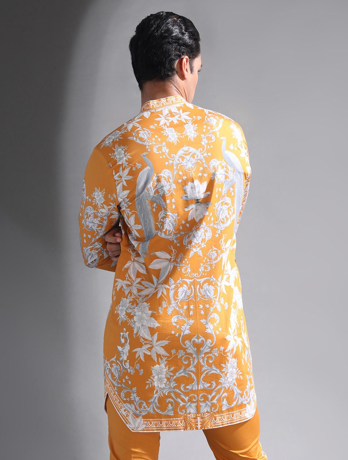 Spock Engineered Printed Kurta Pant Set by Mr Ajay Kumar