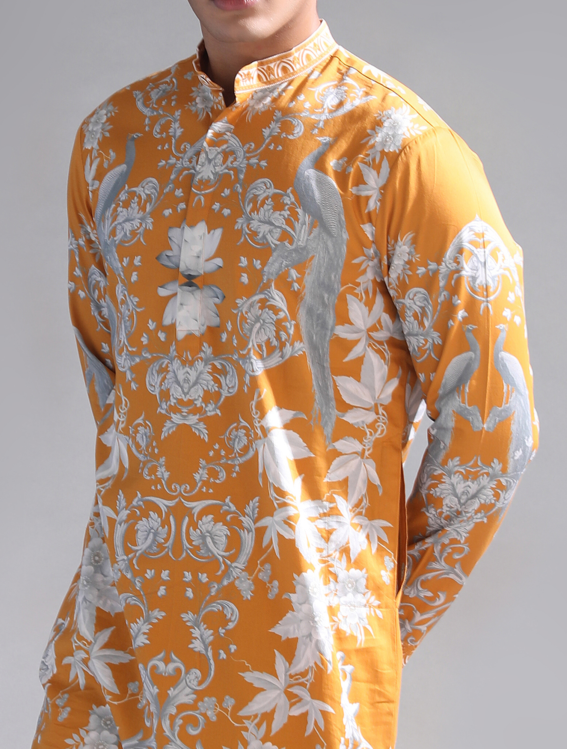 Spock Engineered Printed Kurta Pant Set by Mr Ajay Kumar