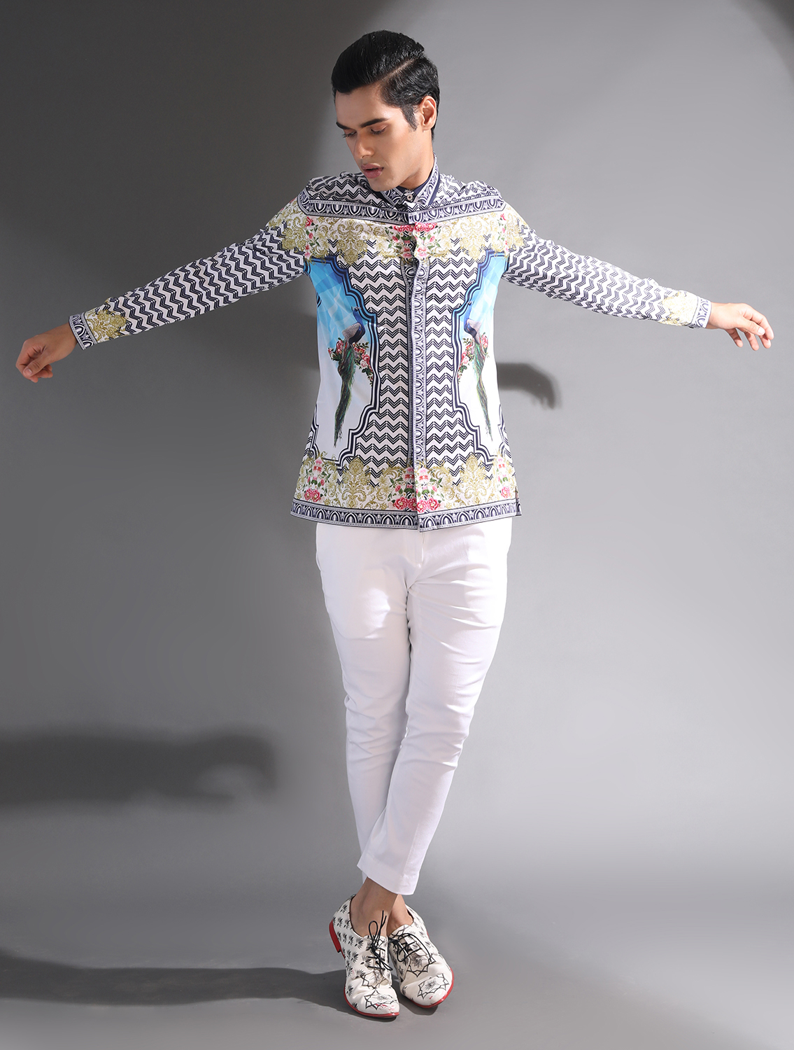 Navy Baroque Signature Shirt