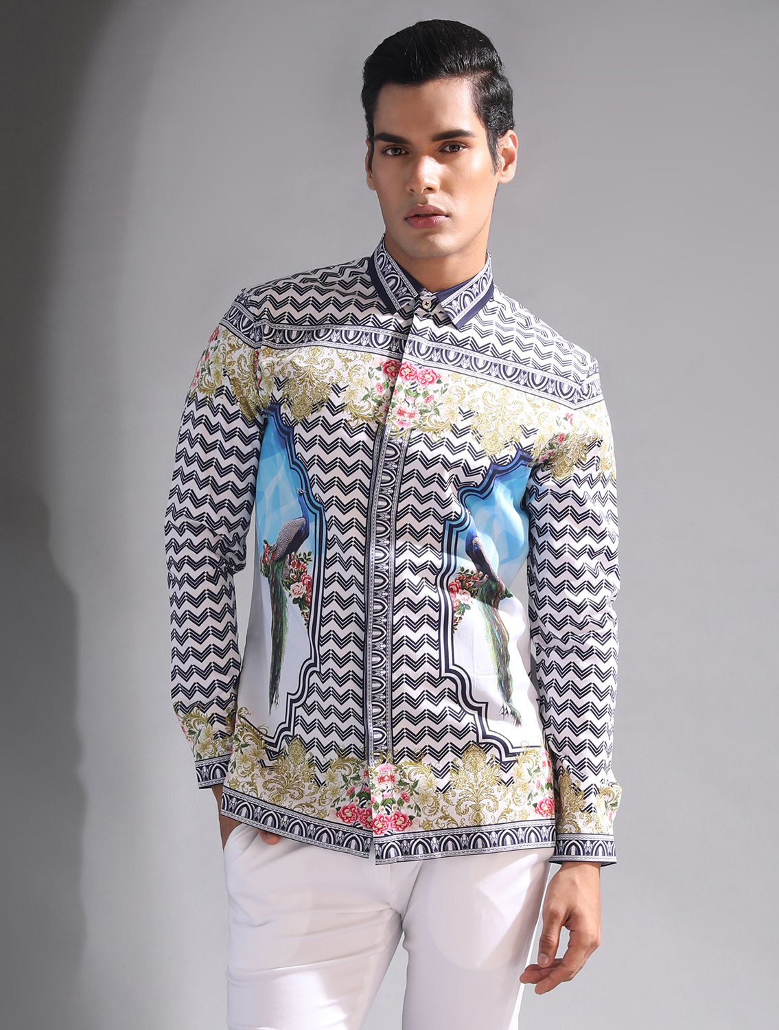 Navy Baroque Signature Shirt