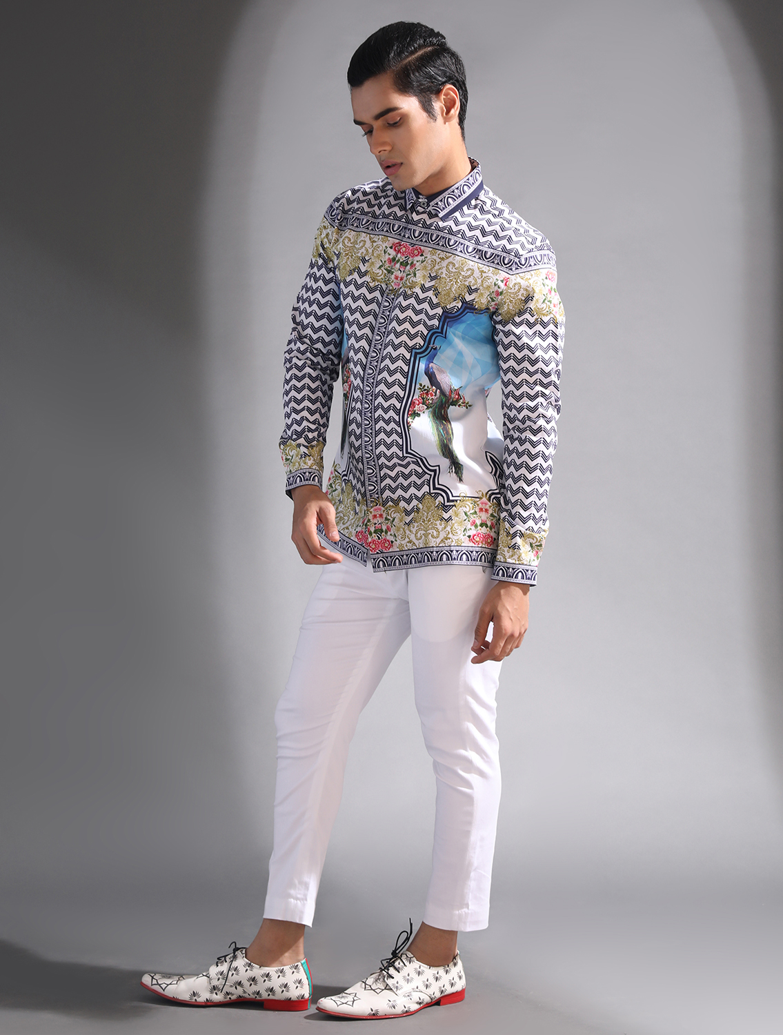 Navy Baroque Signature Shirt