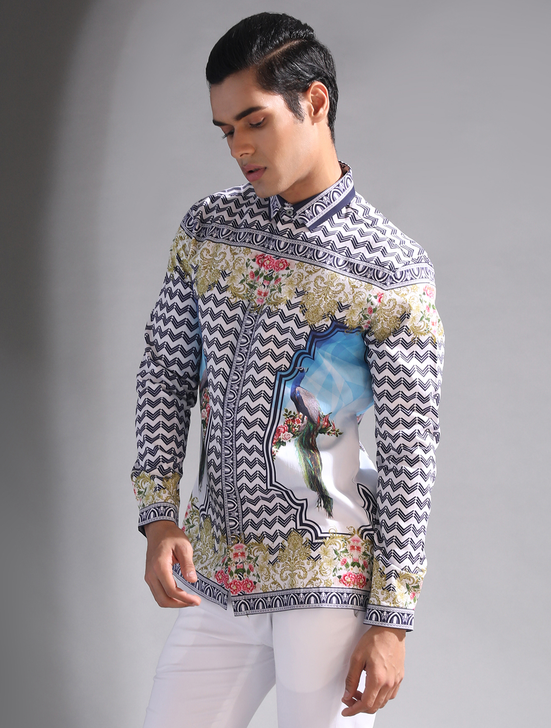 Navy Baroque Signature Shirt