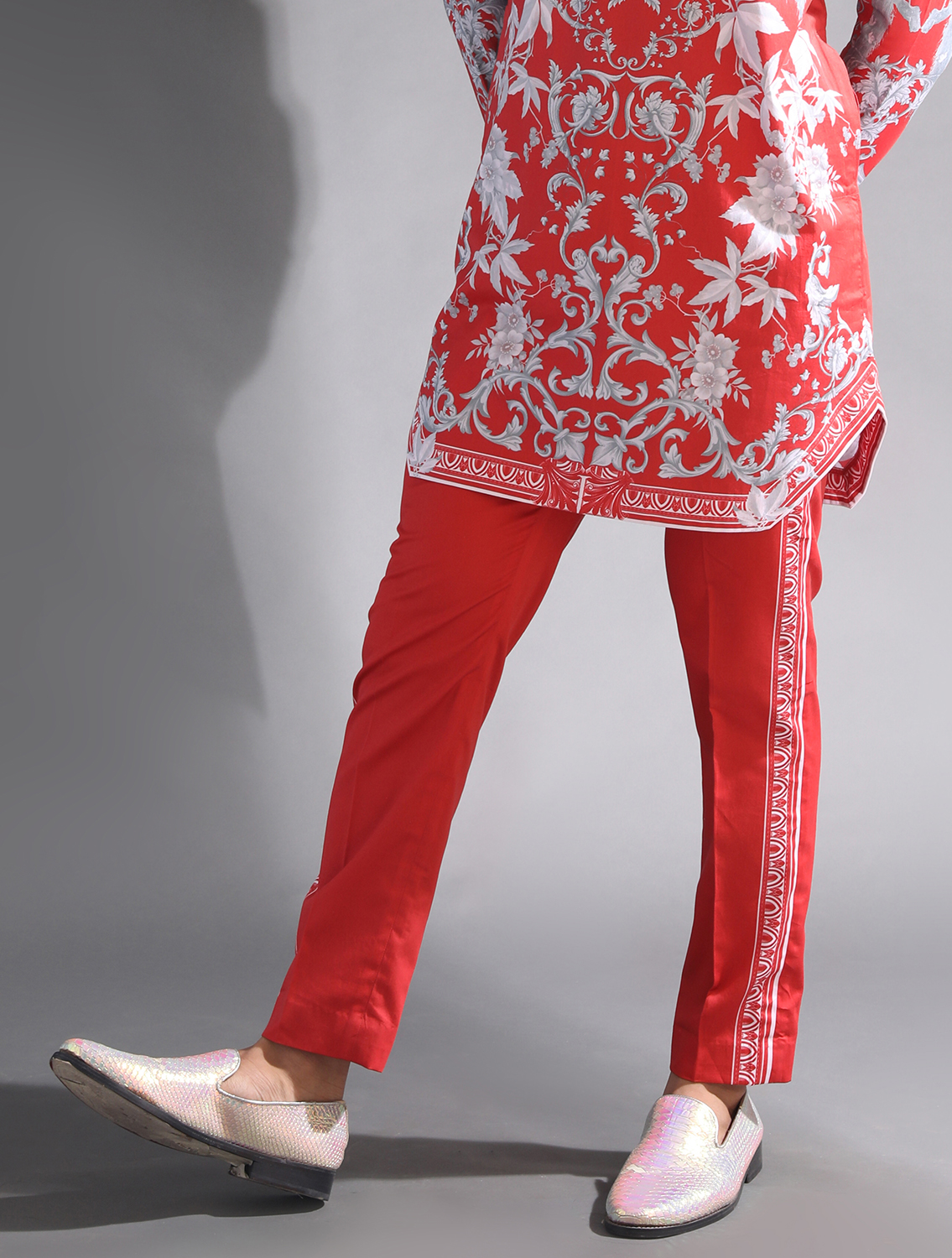 Red Side Striper Trousers