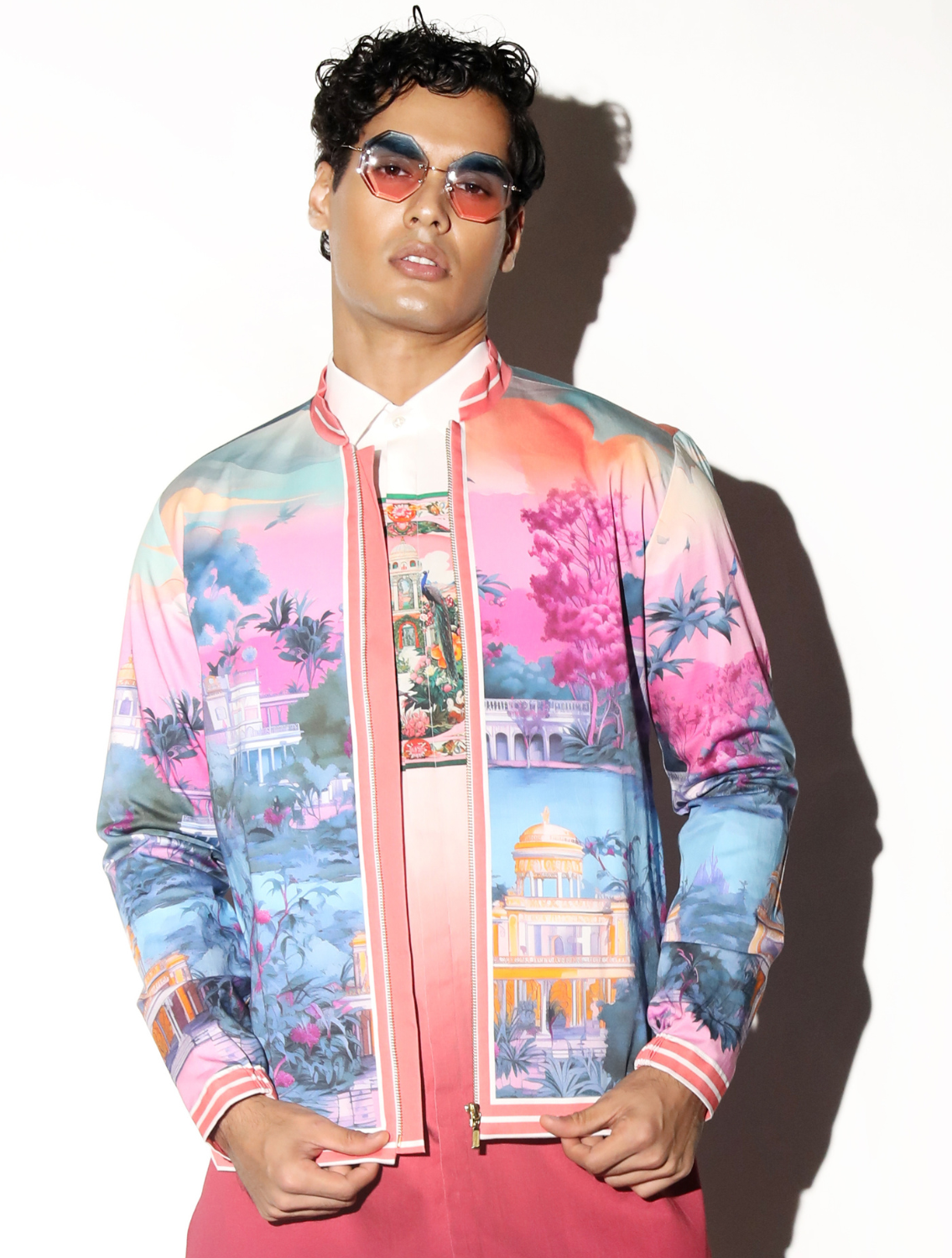 Tejgarh Printed Bomber Jacket