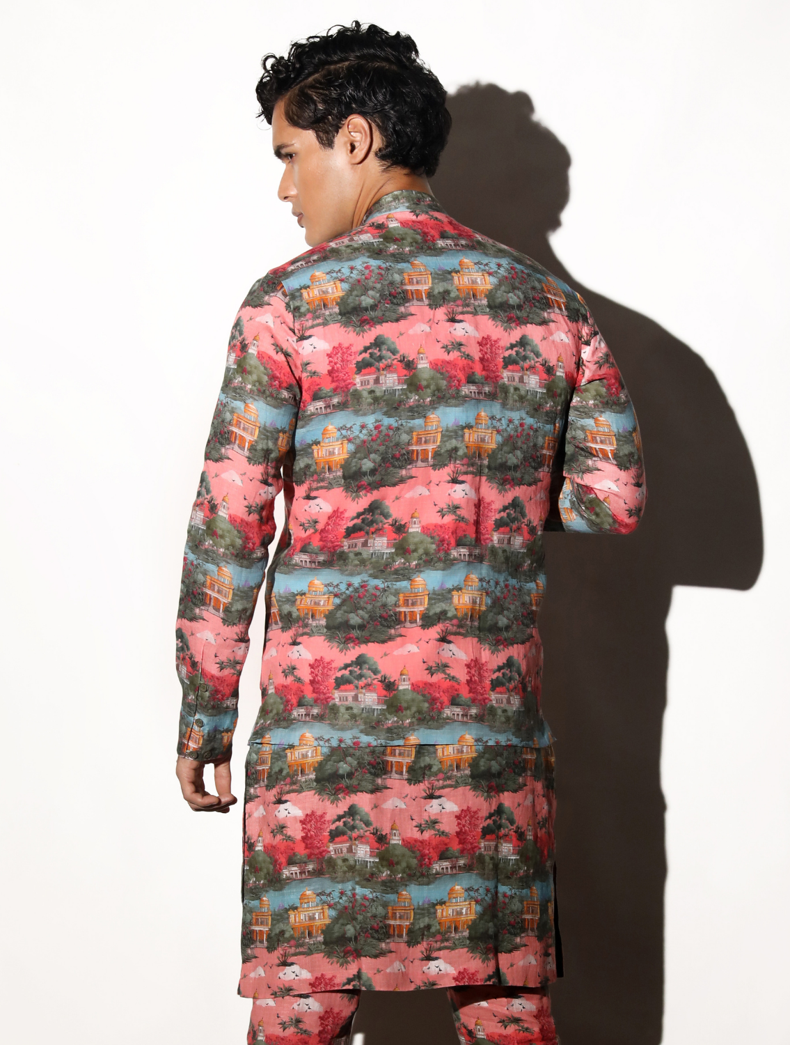 Karengarh Printed Linen Pant Set