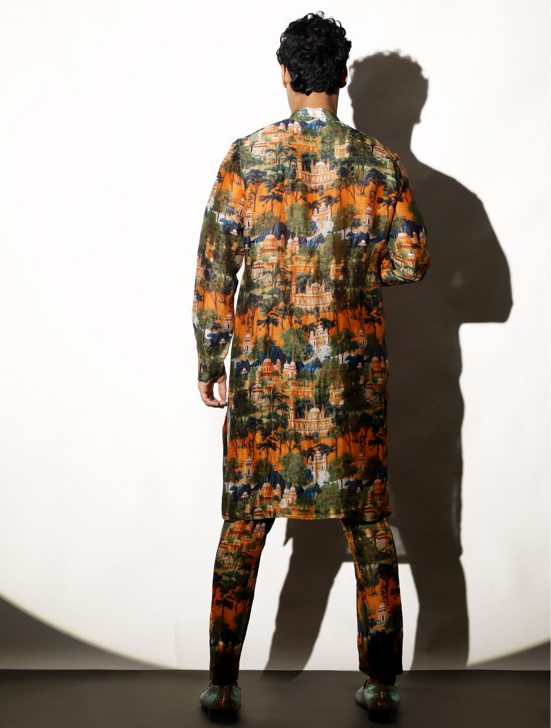 Jaigarh Printed Linen Kurta Pant Set