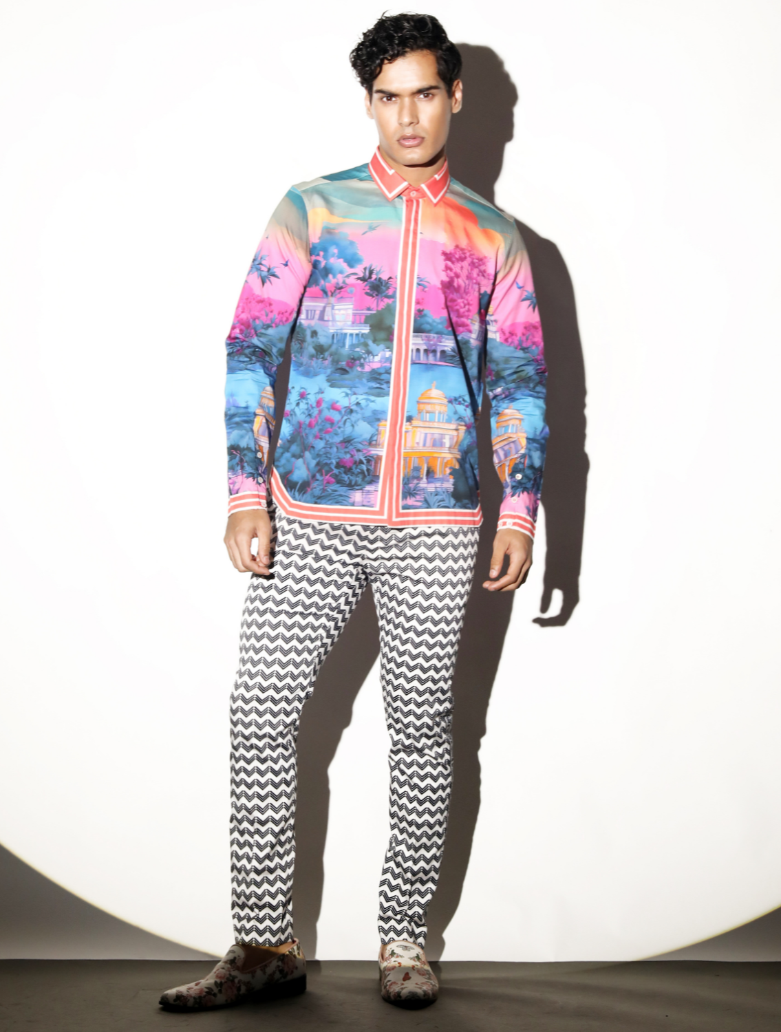 Firoz Printed Shirt Front
