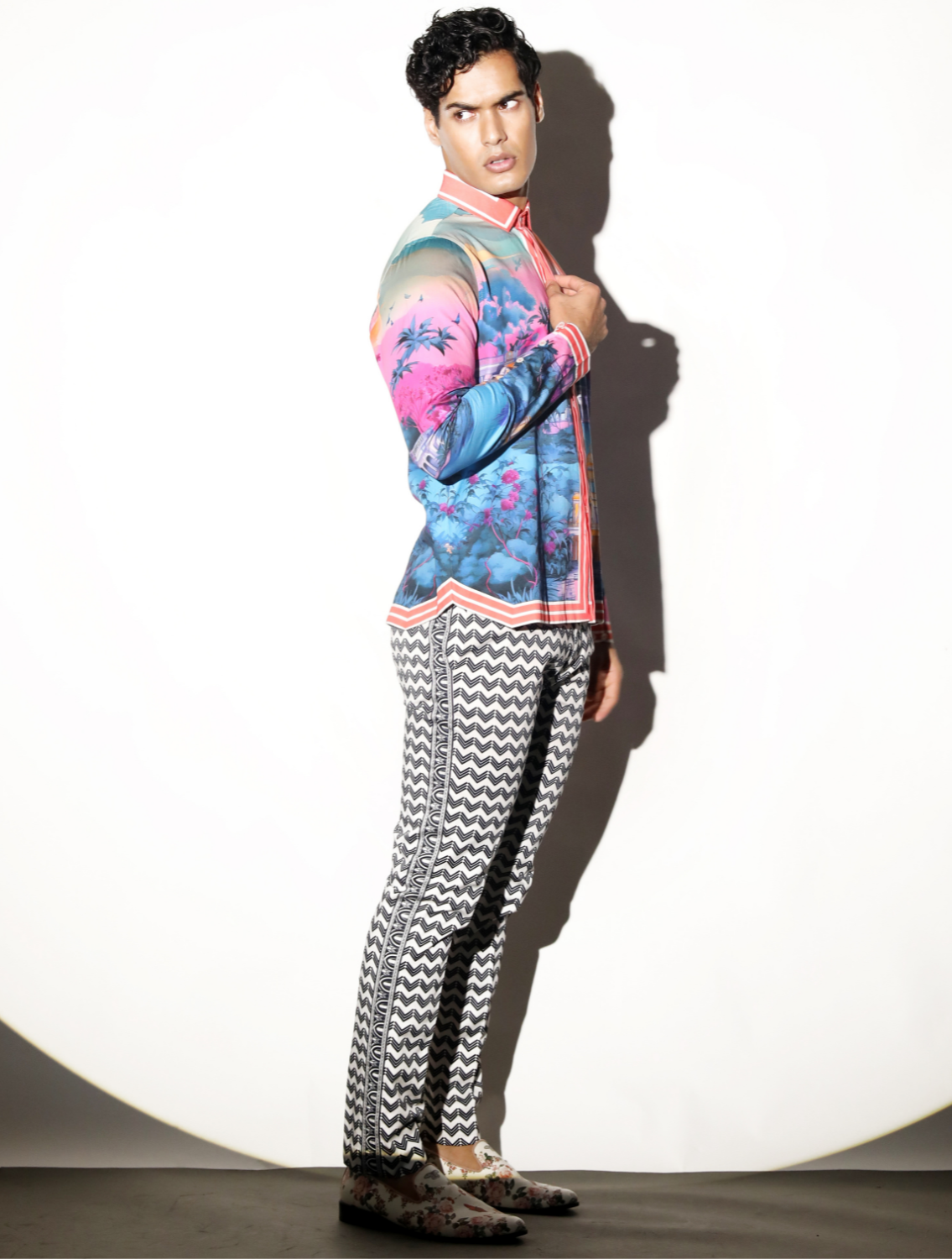 Firoz Printed Shirt Side