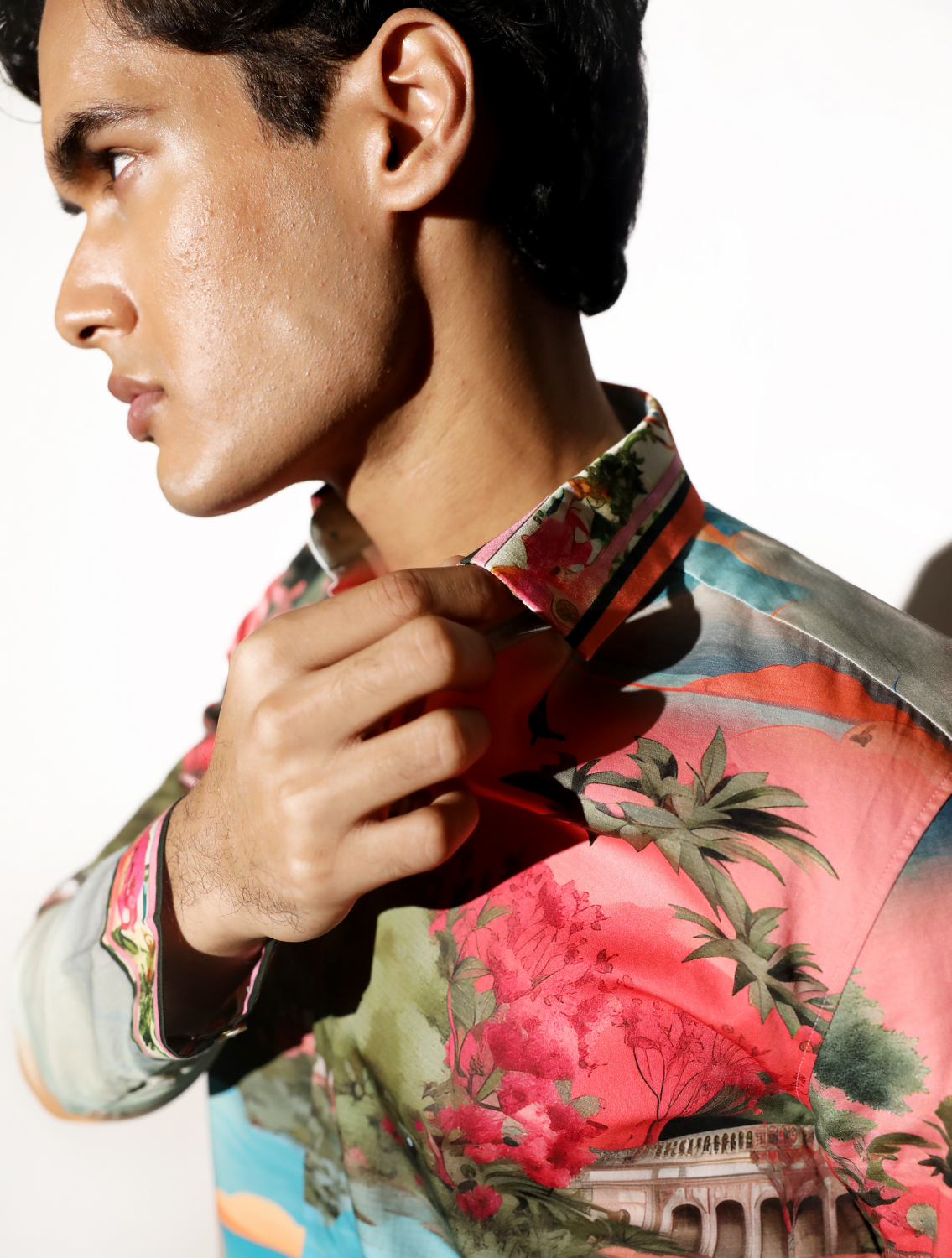 Falaknuma Printed Shirt Collar