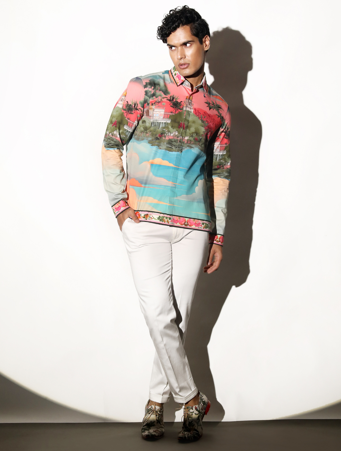 Falaknuma Printed Shirt Front