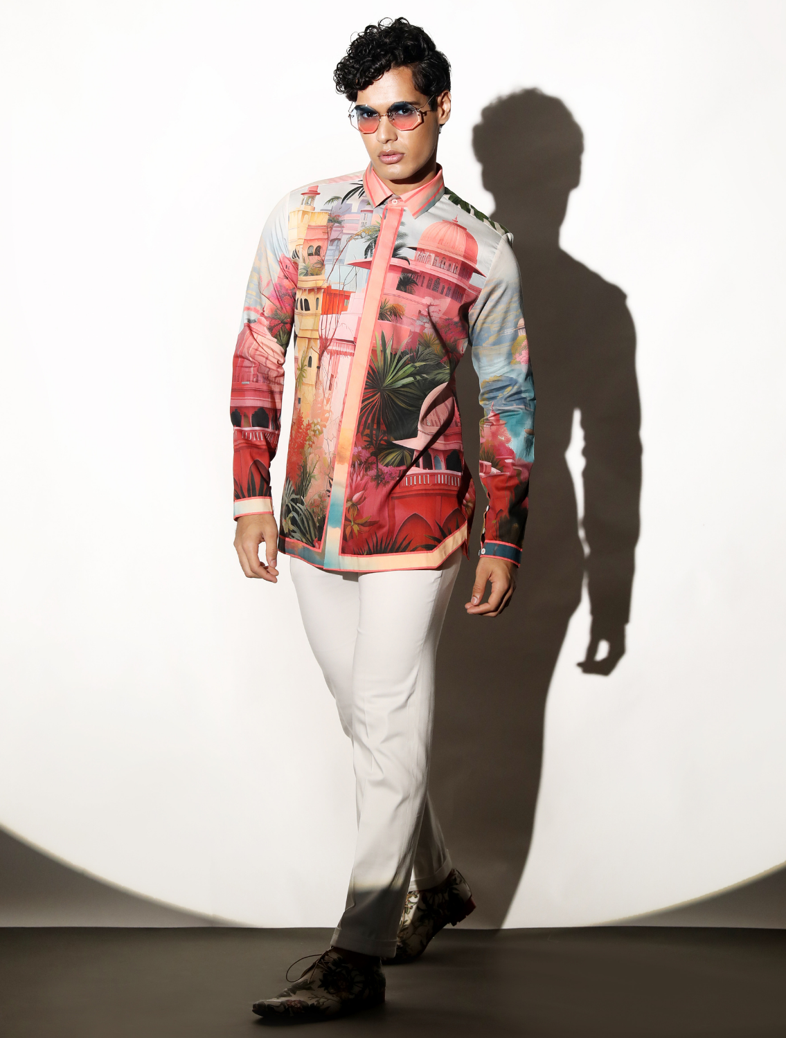 Amethyst Printed Shirt Side Full