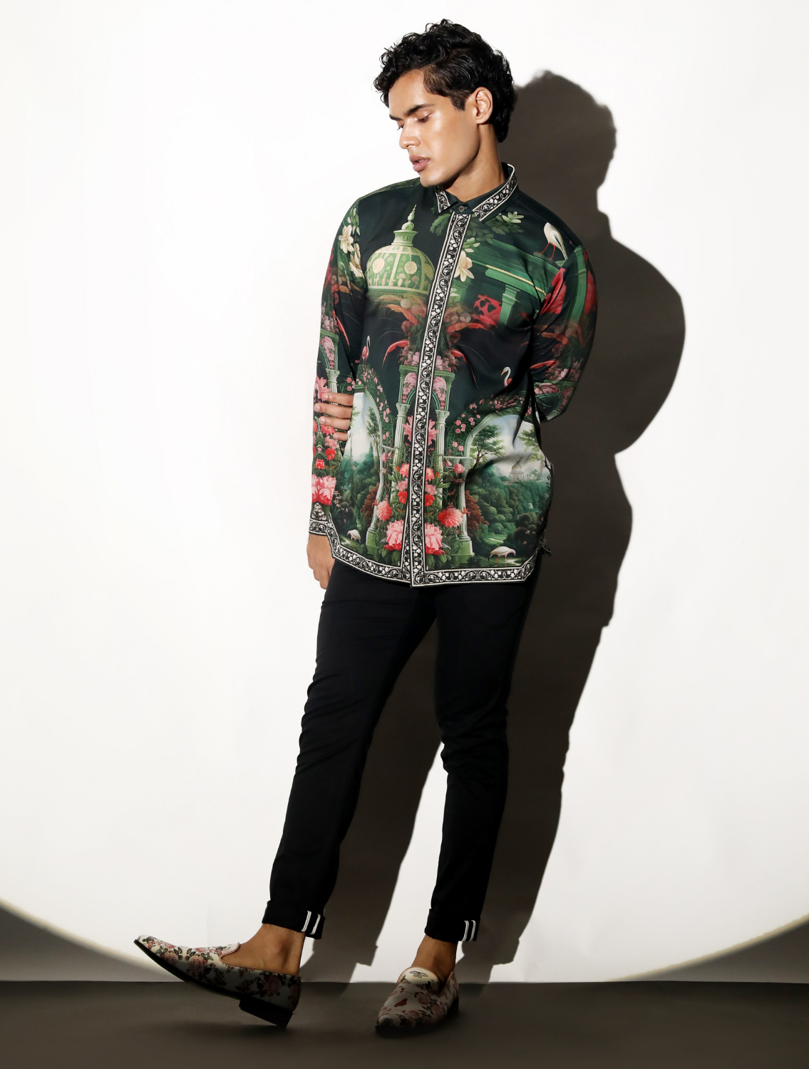 Bahar Engineered Printed Shirt Front