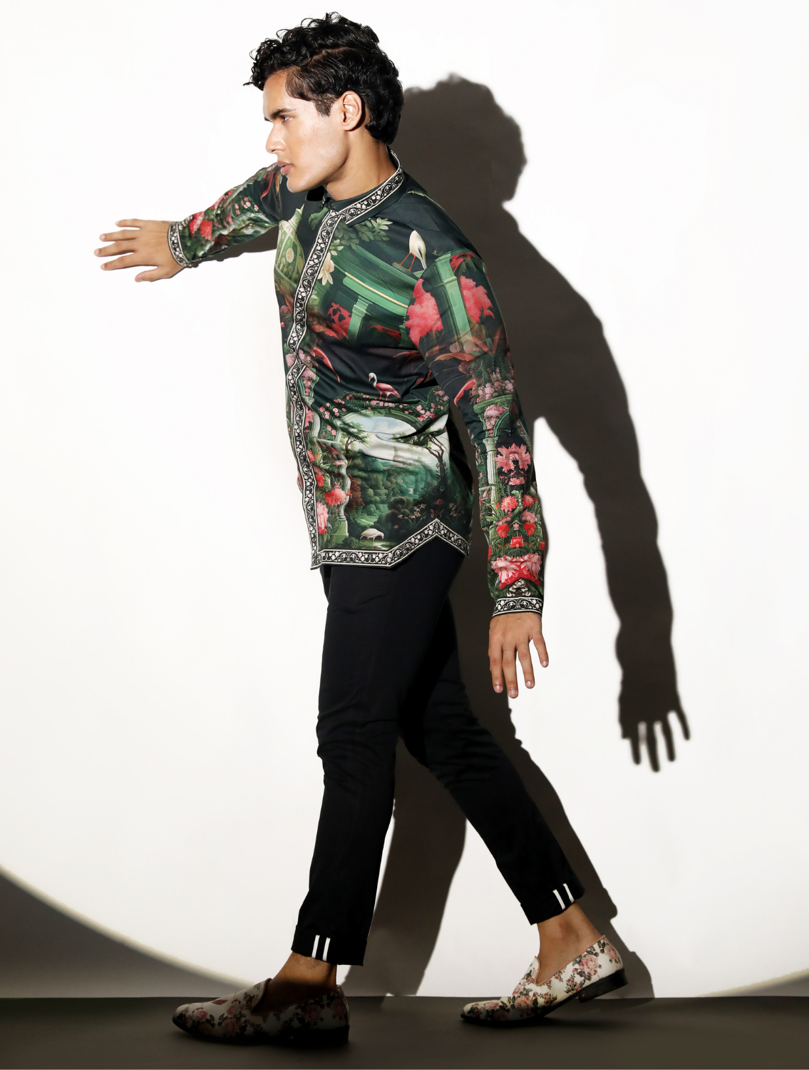 Bahar Printed Shirt Side