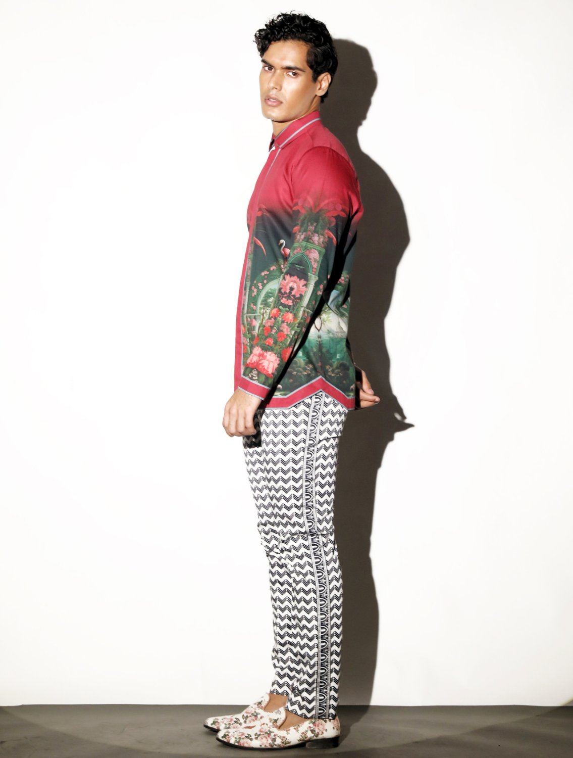 Amber Engineered Printed Shirt Back