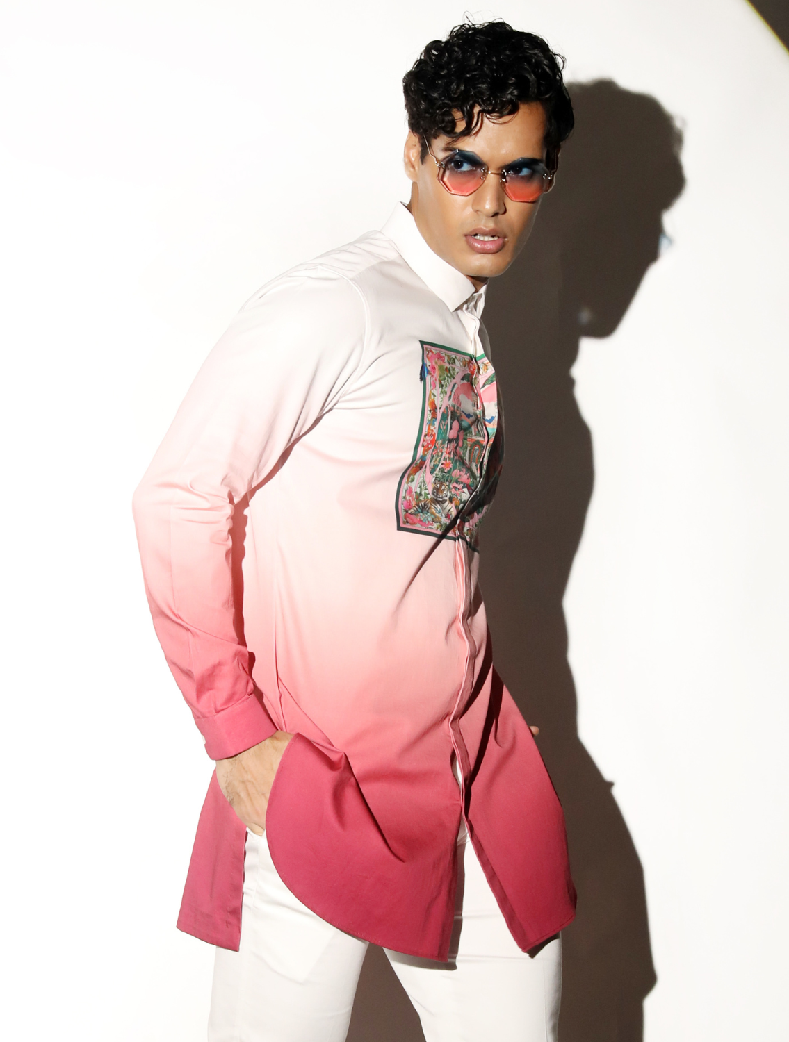 Omar Ombre Printed Shirt