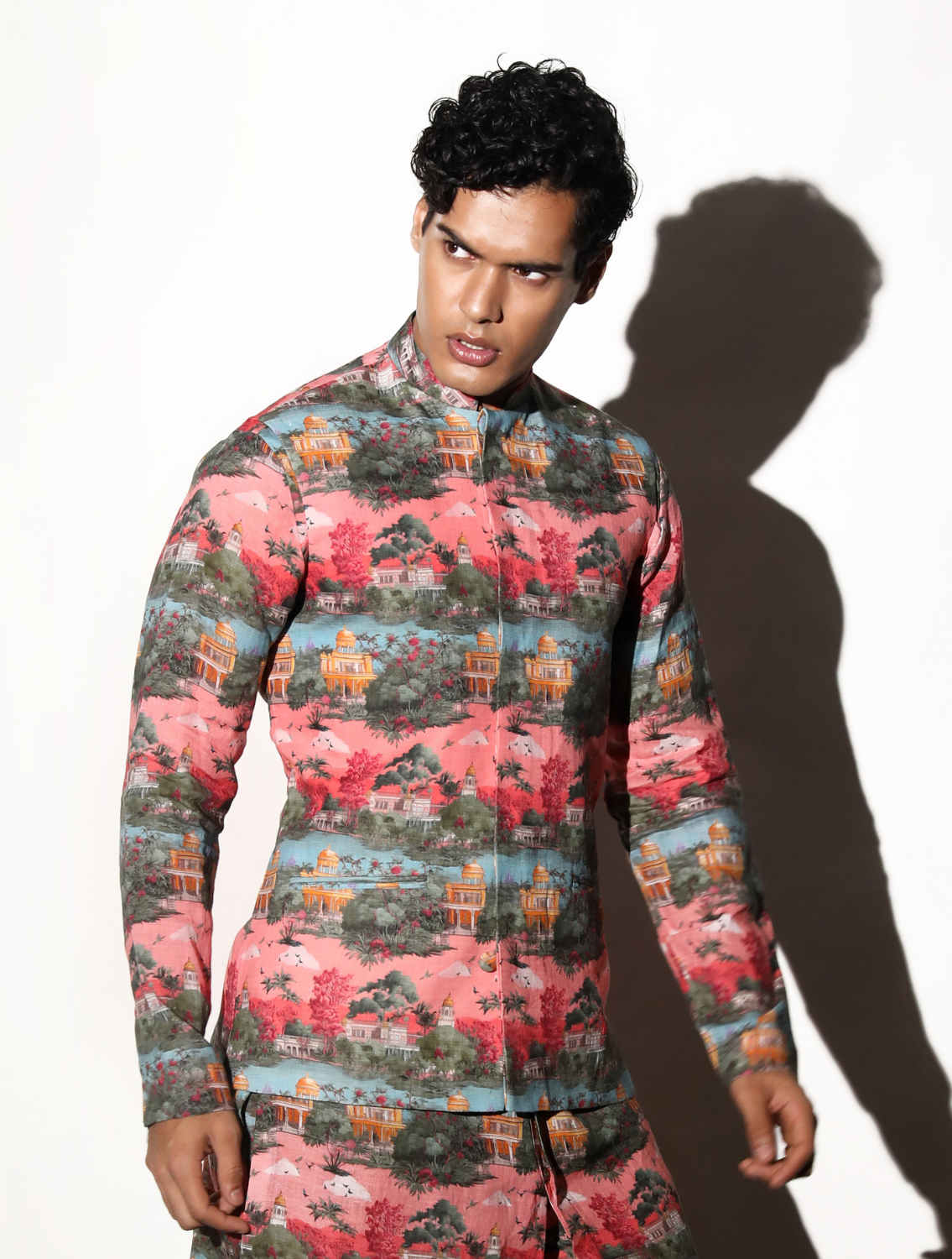 Narain Printed Linen Bundi