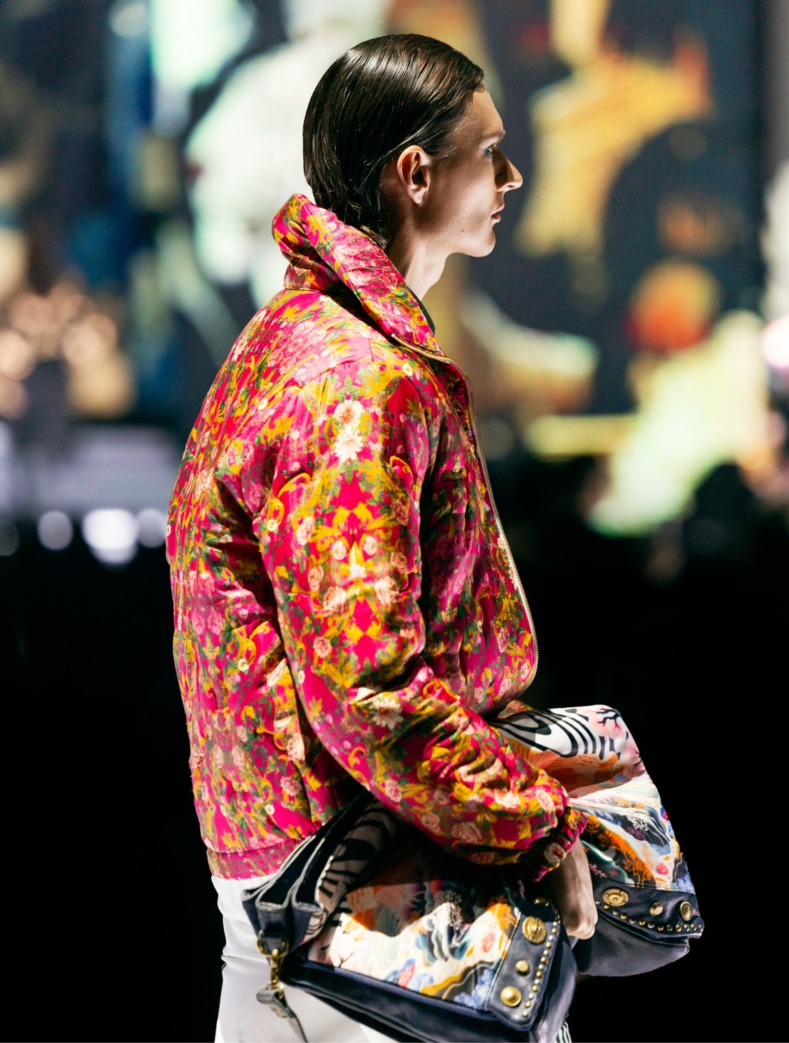 Mystic Silk Printed Parka