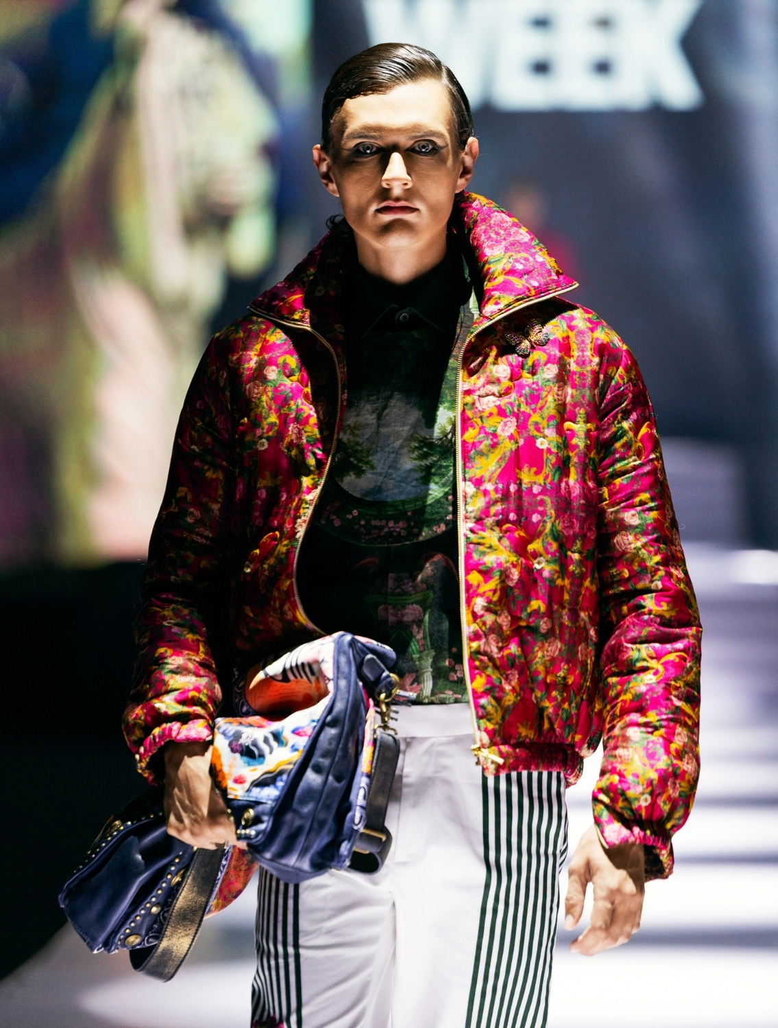 Mystic Silk Printed Parka