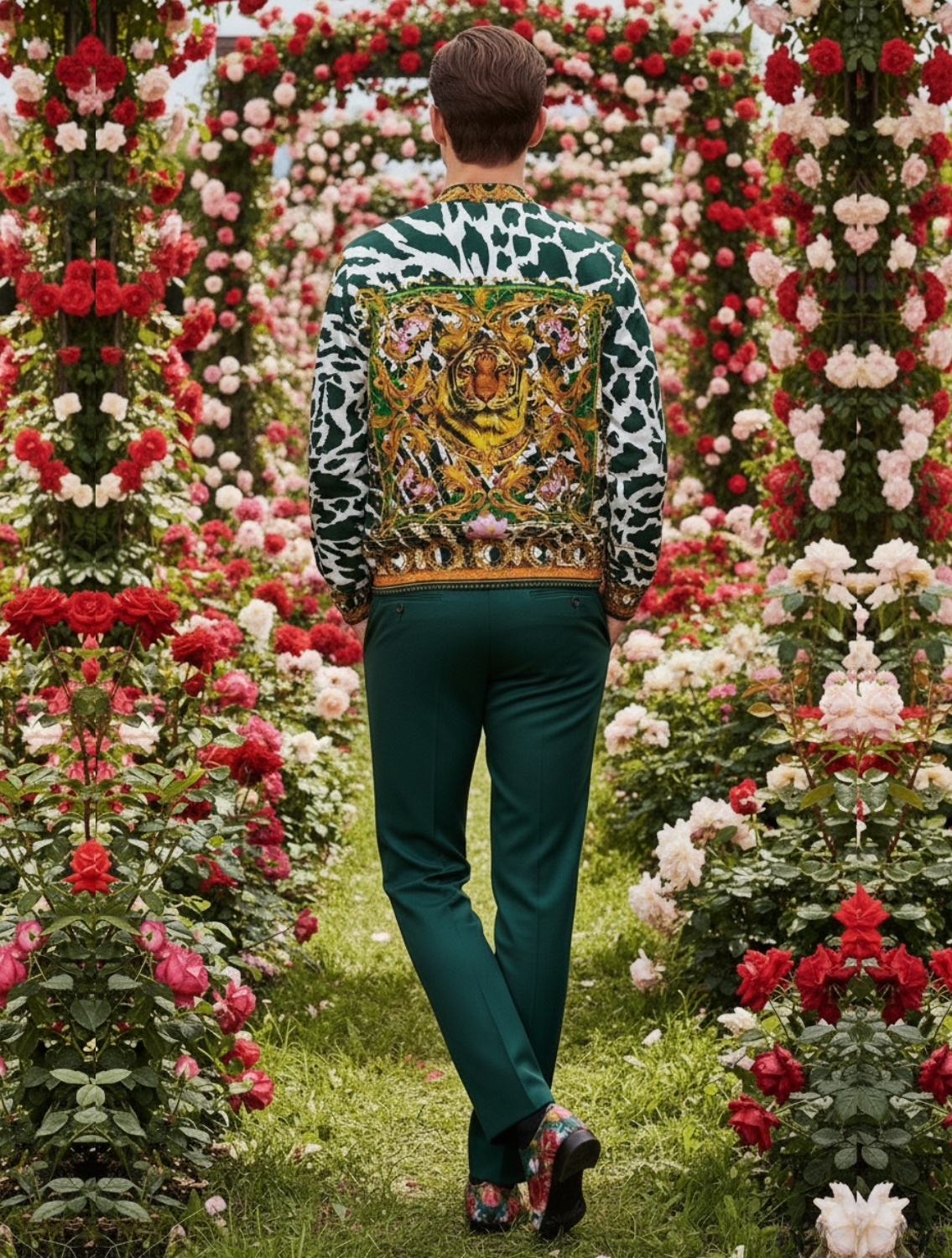 Monsoon Engineered Printed Bomber Jacket