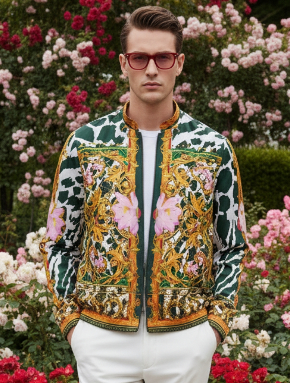 Monsoon Engineered Printed Bomber Jacket