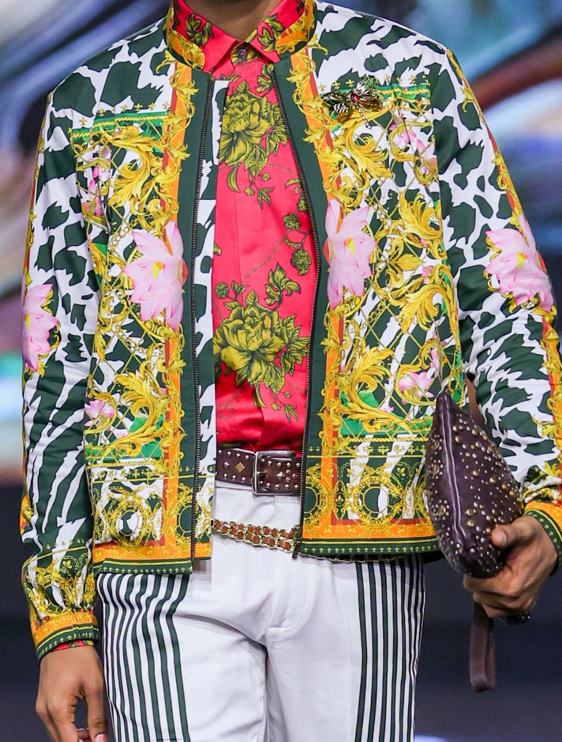 Monsoon Engineered Printed Bomber Jacket