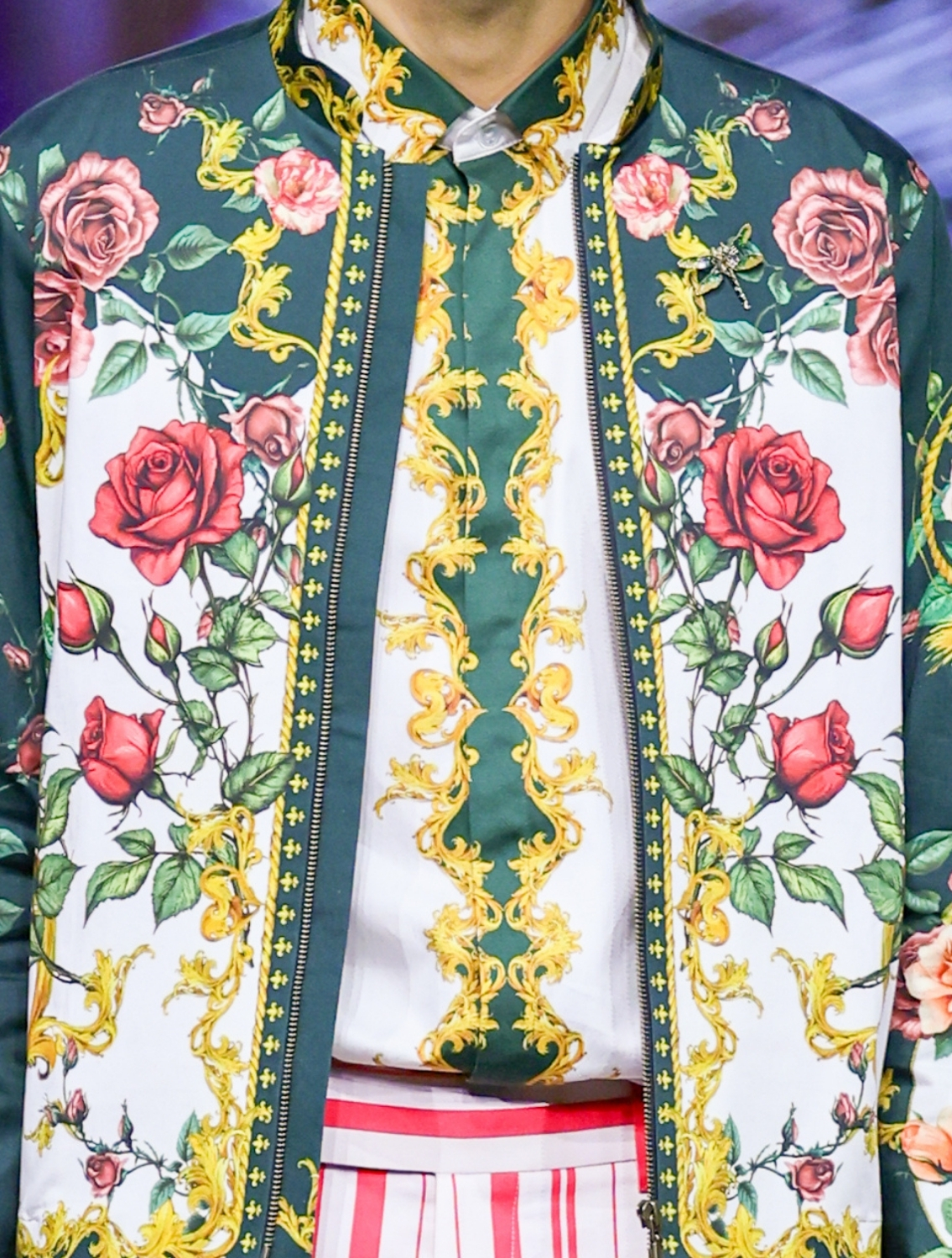 Echoes Engineered Printed Bomber Jacket