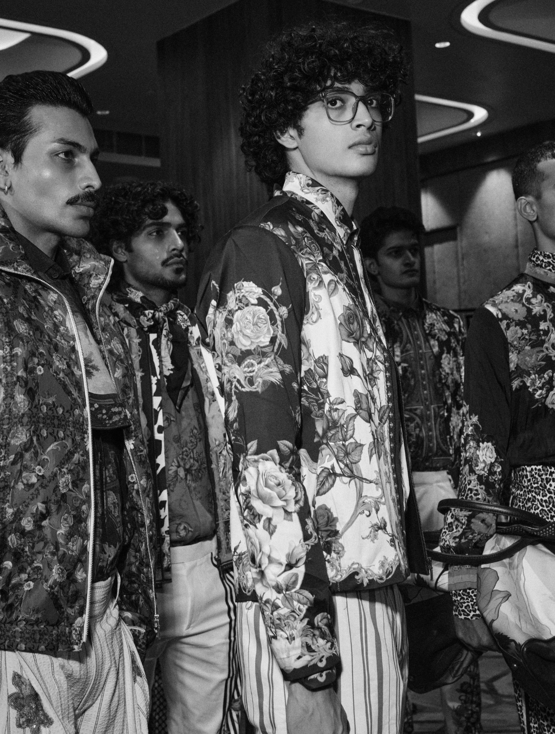 Echoes Engineered Printed Bomber Jacket