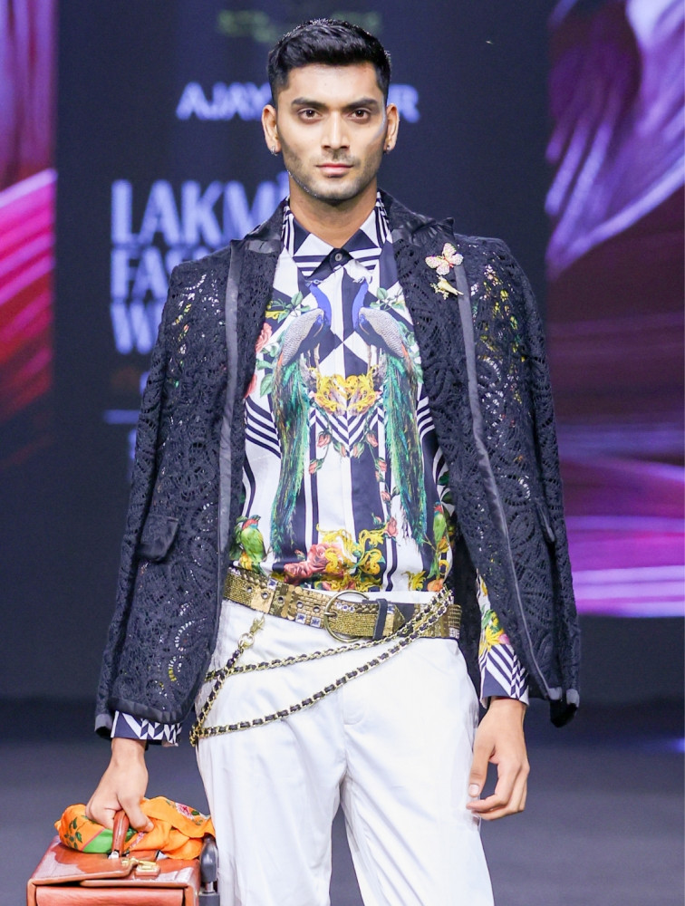 Image of Celtic Black Lace Blazer