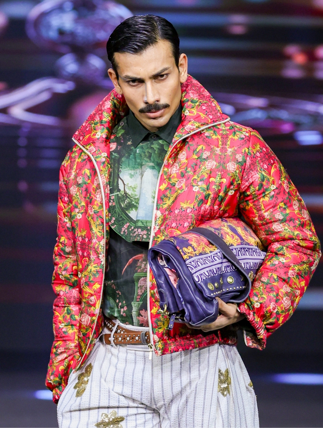 Sacred Linen Engineered Printed Shirt