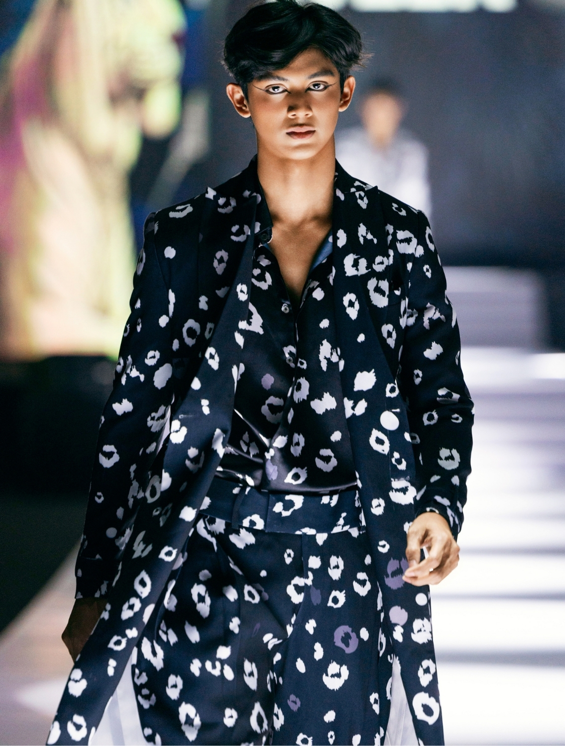 Shabd Black Leopard Printed Shirt