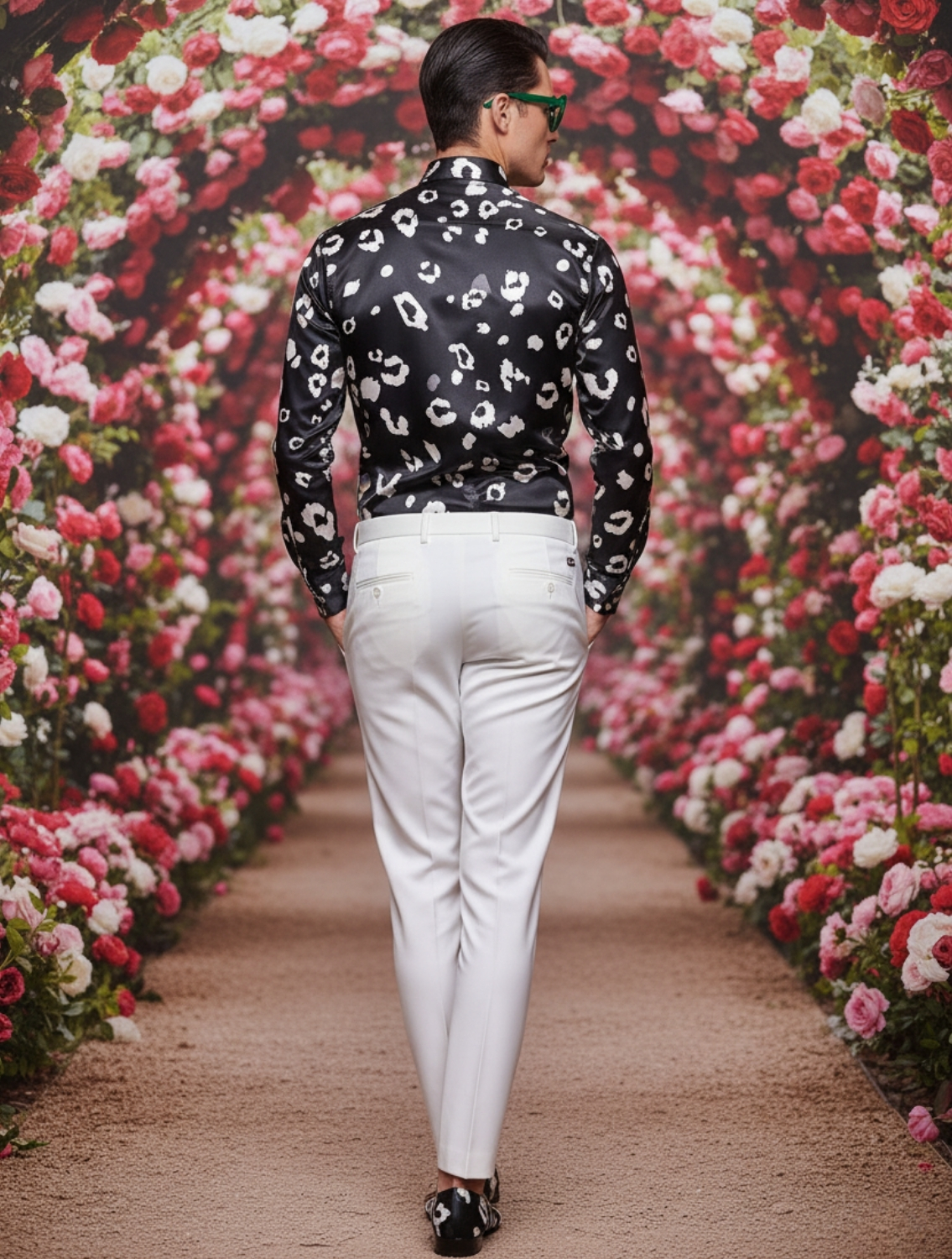 Shabd Black Leopard Printed Shirt