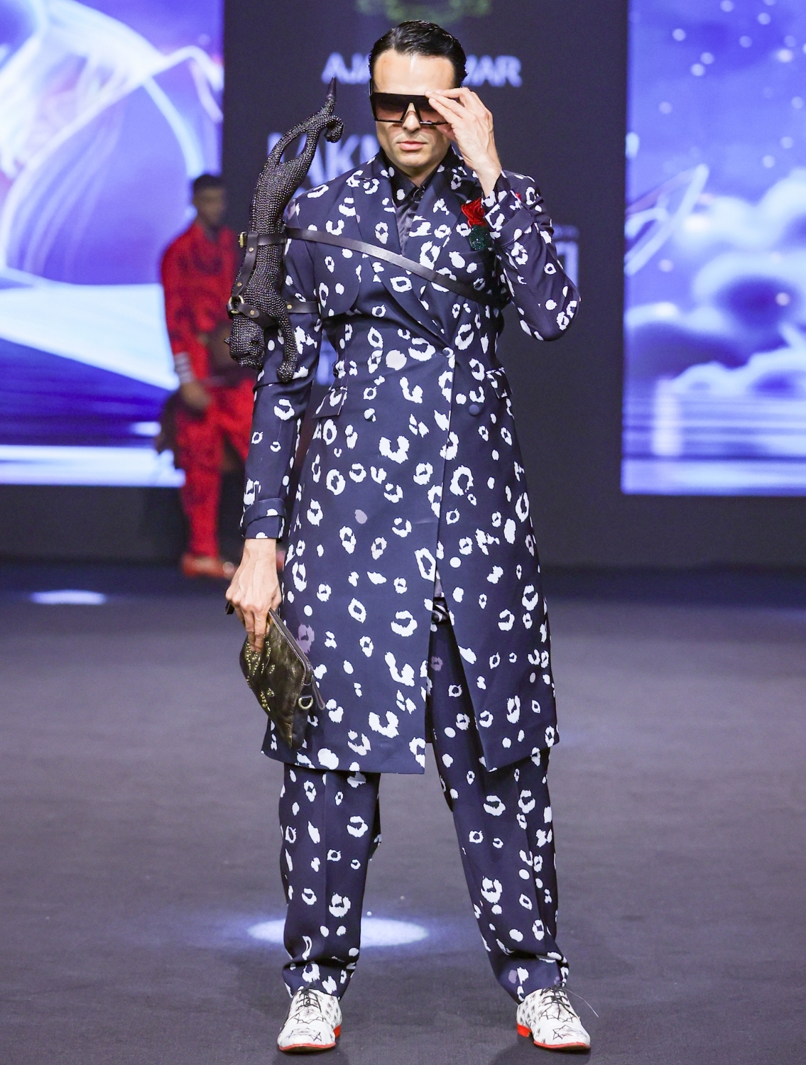 Shabd Black Leopard Printed Shirt