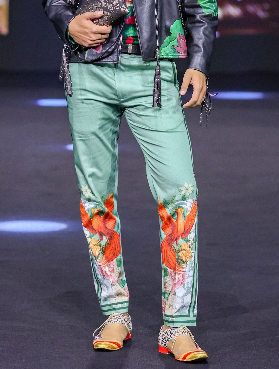 Ronny Side Striper Printed Trousers