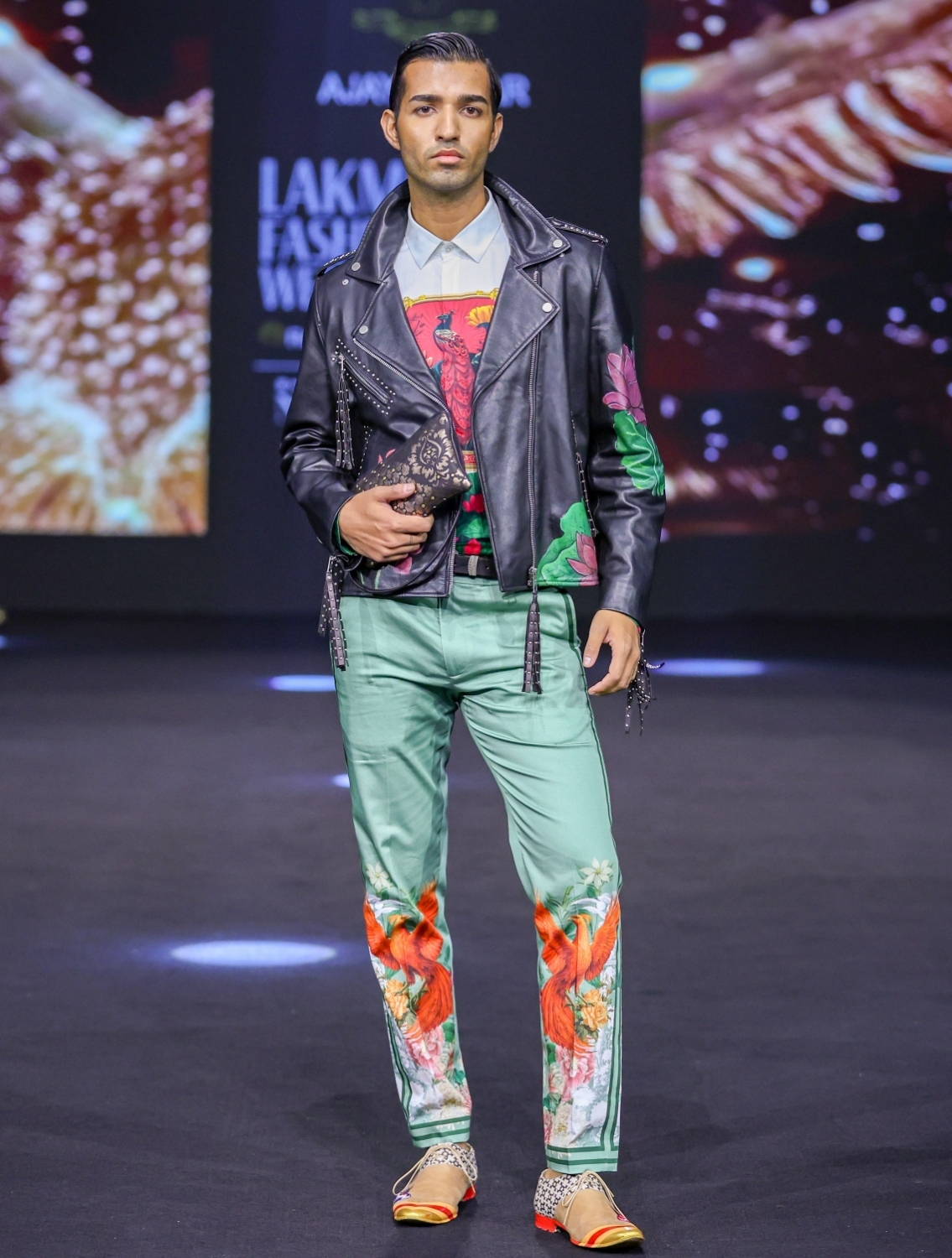 Ronny Side Striper Printed Trousers